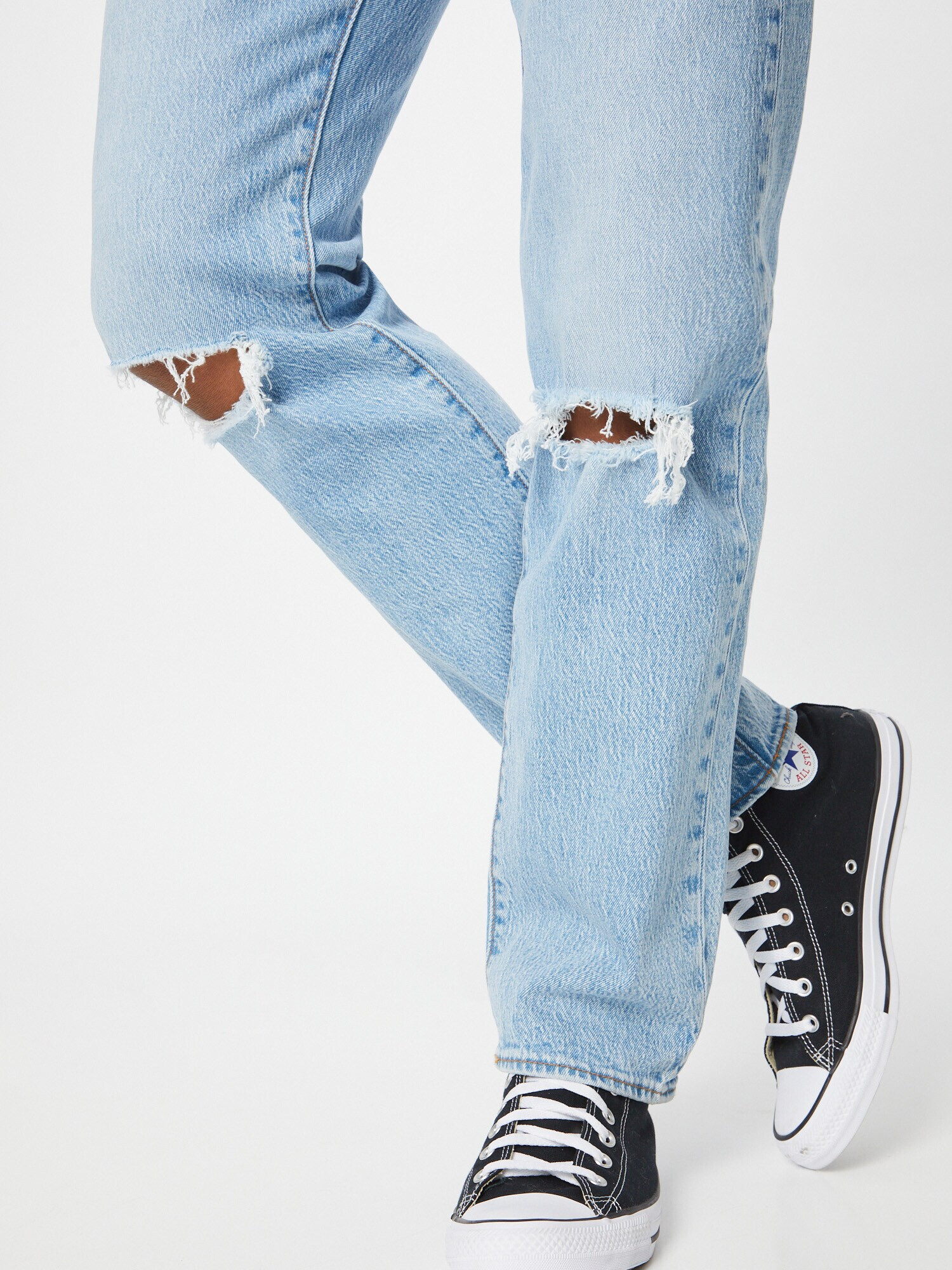 LEVI'S Džínsy '501® 93 STRAIGHT MED INDIGO - WORN IN' modrá denim - Pepit.sk