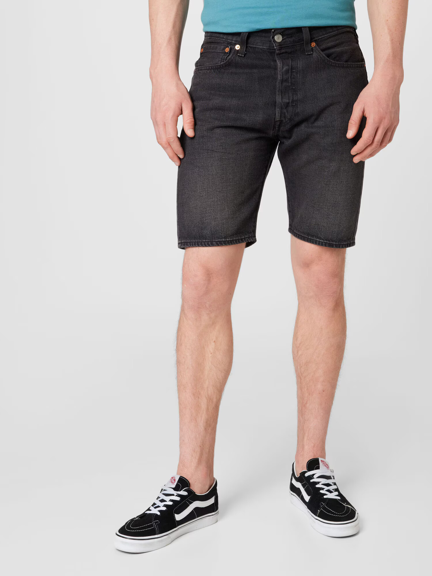 LEVI'S Džínsy '501® HEMMED SHORT' čierny denim - Pepit.sk