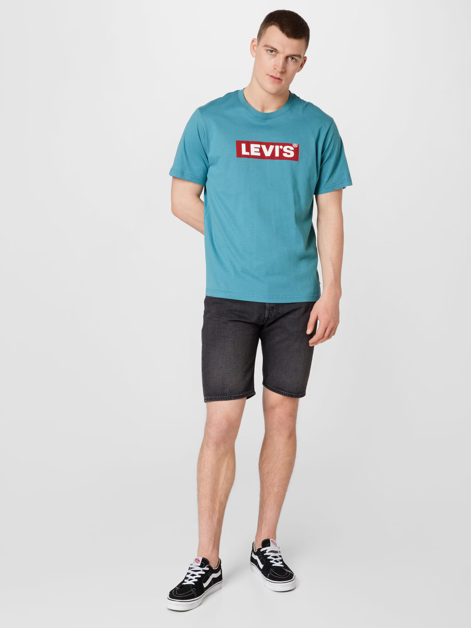 LEVI'S Džínsy '501® HEMMED SHORT' čierny denim - Pepit.sk