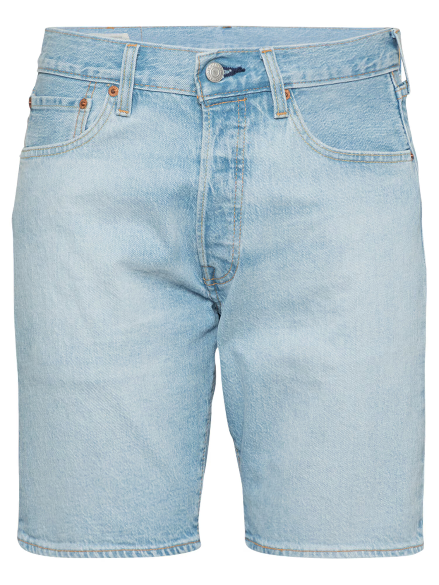 LEVI'S Džínsy '501® HEMMED SHORT LIGHT INDIGO - WORN IN' modrá denim - Pepit.sk