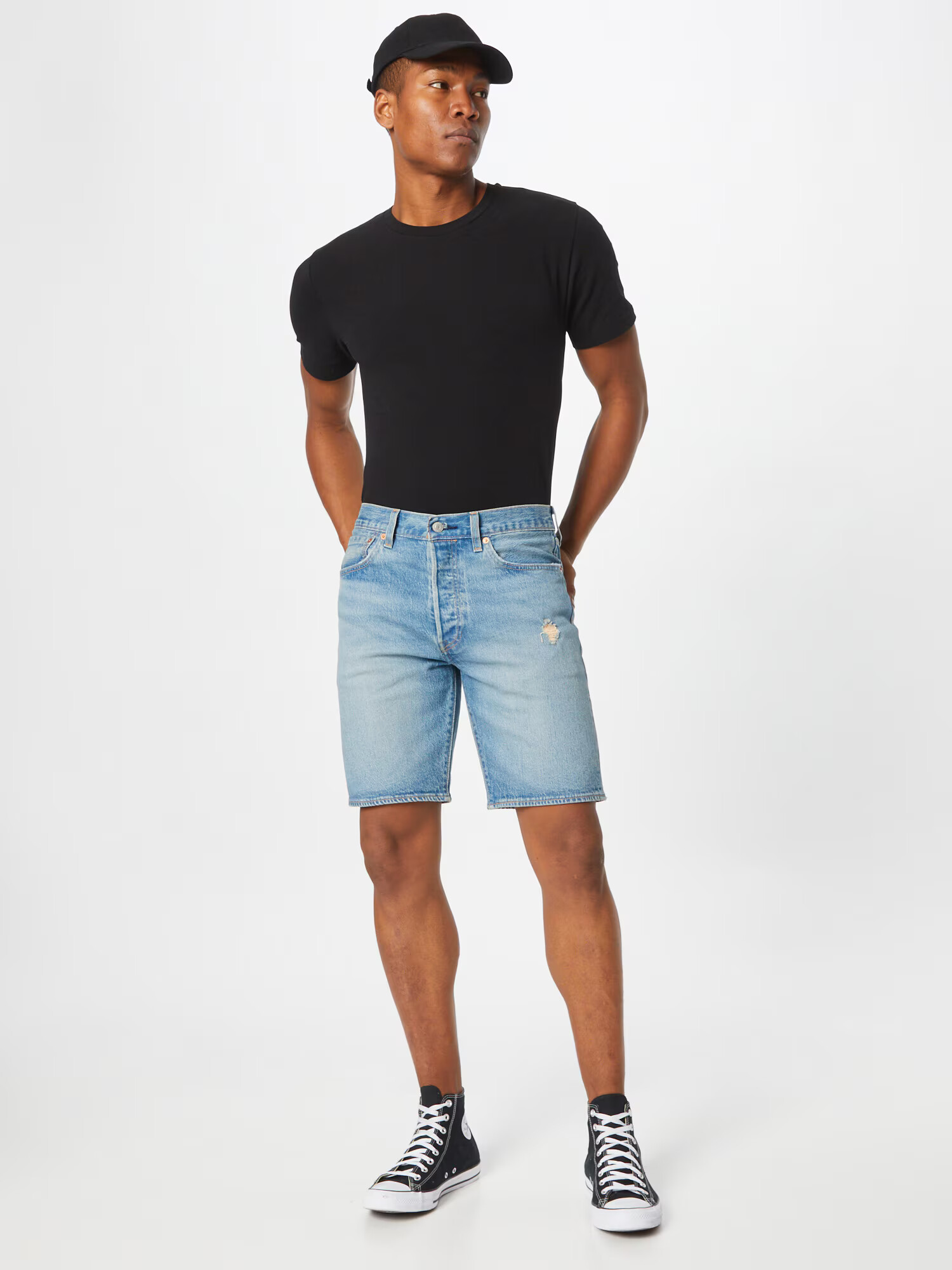 LEVI'S Džínsy '501® HEMMED SHORT' modrá denim - Pepit.sk