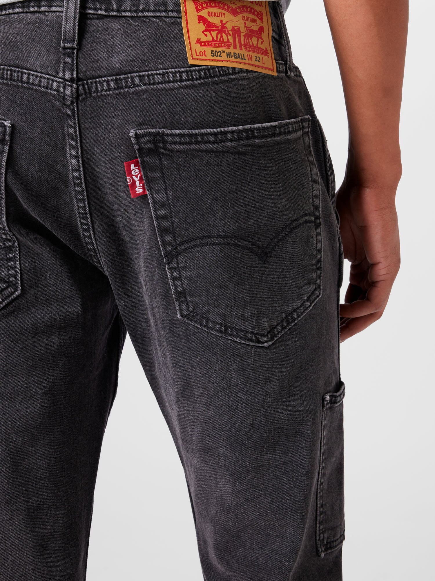 LEVI'S Džínsy '502 HI BALL UTILITY' sivý denim - Pepit.sk