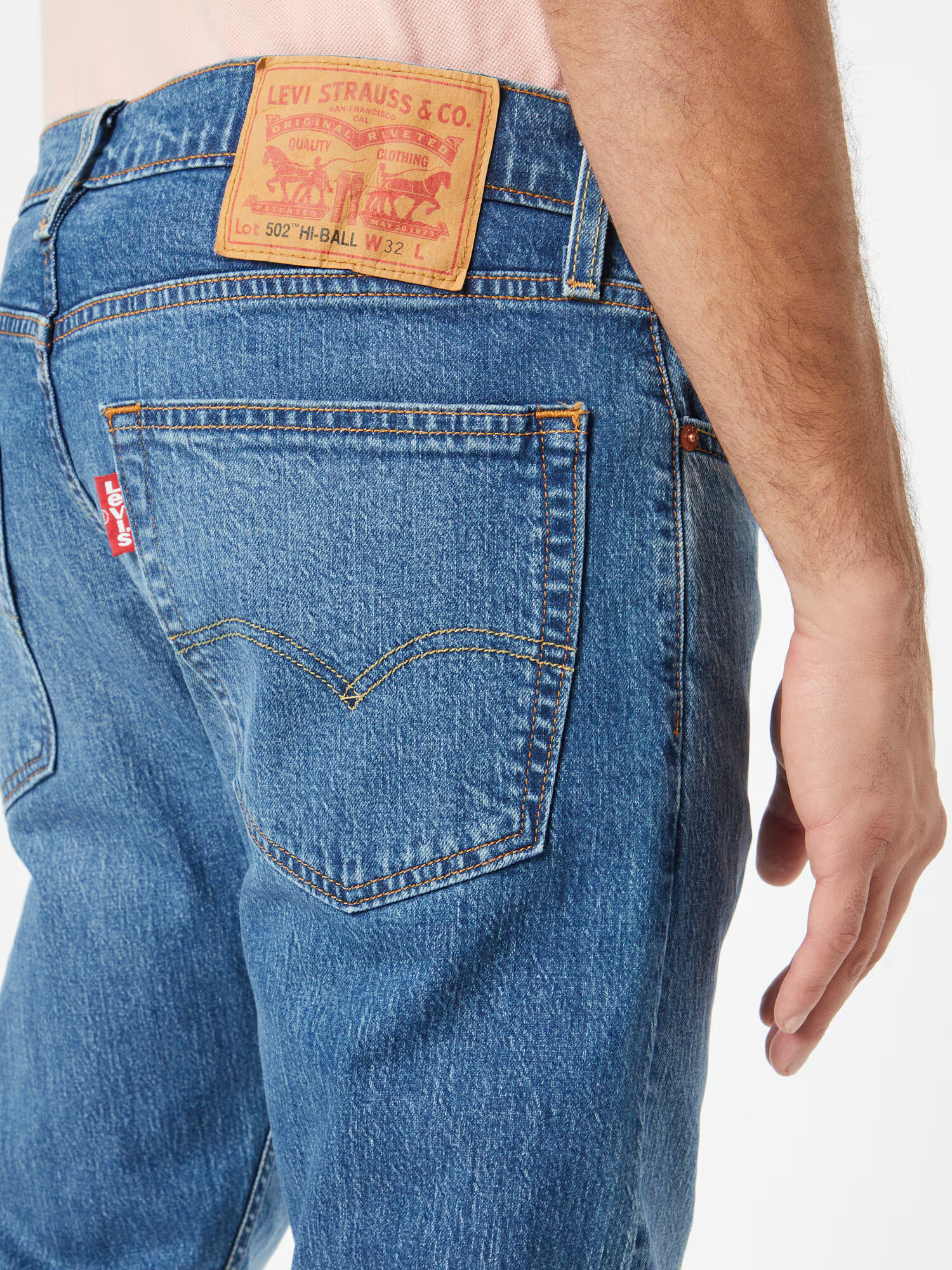 LEVI'S ® Džínsy '502 TAPER HI BALL' modrá denim - Pepit.sk