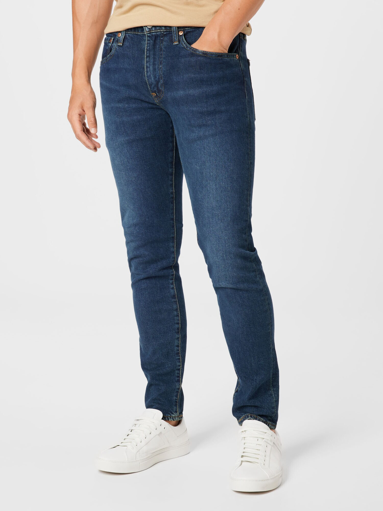 LEVI'S Džínsy '512™ SLIM TAPER DARK INDIGO - WORN IN' tmavomodrá - Pepit.sk