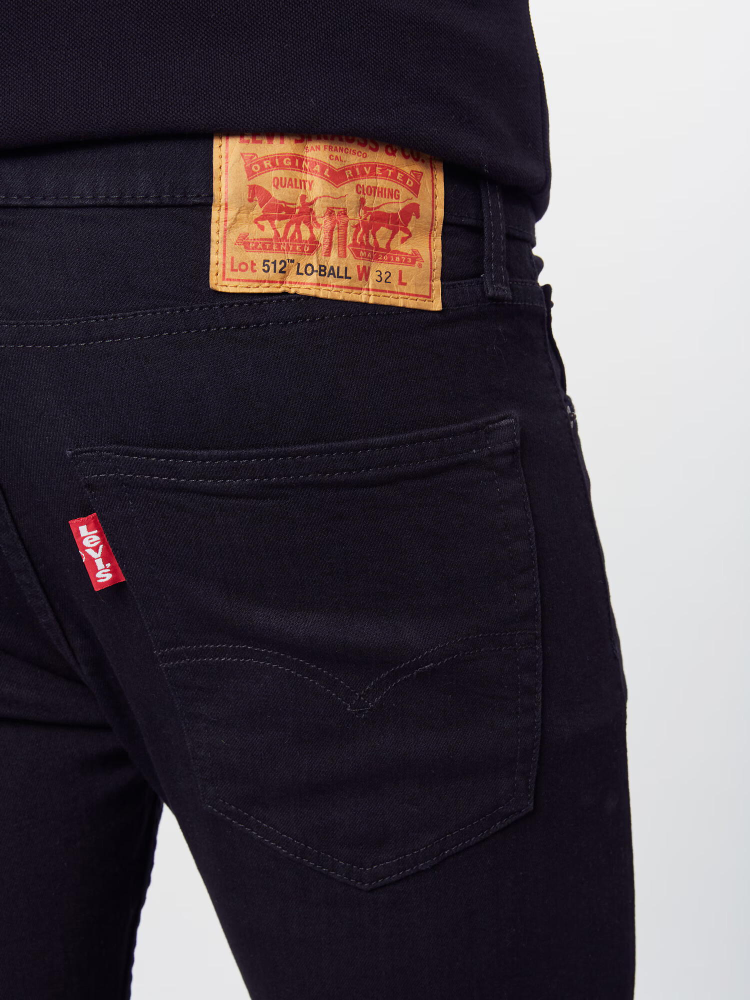 LEVI'S Džínsy '512 SLIM TAPER LO-BALL BLACKS' čierny denim - Pepit.sk