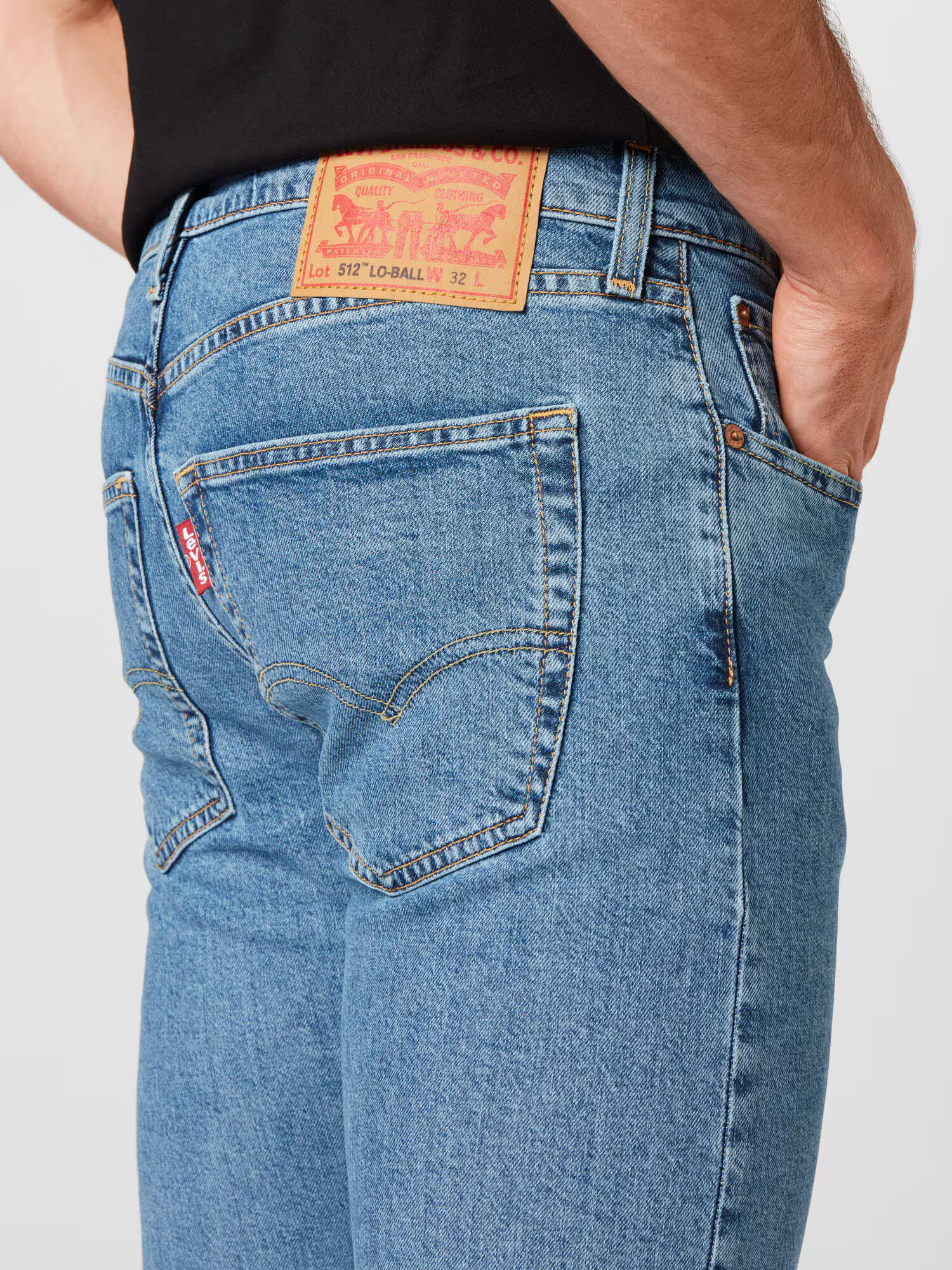 LEVI'S Džínsy '512SLIMTAPERLOBALL' modrá denim - Pepit.sk