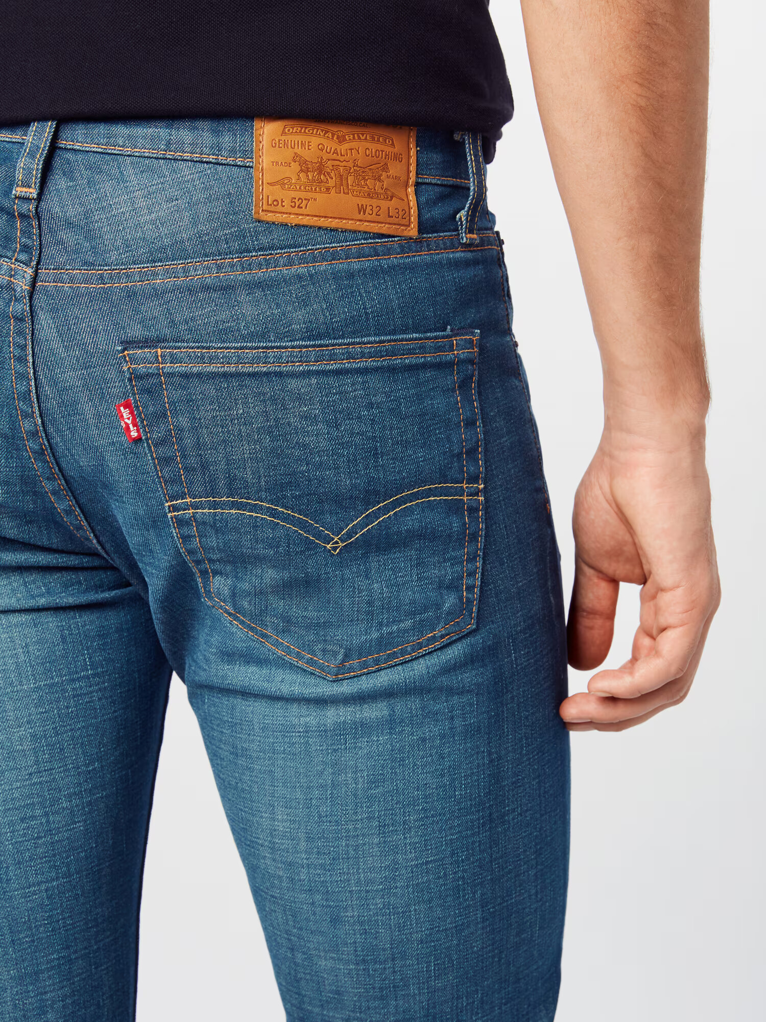 LEVI'S ® Džínsy '527™ SLIM BOOT CUT MED INDIGO - WORN IN' modrá denim - Pepit.sk