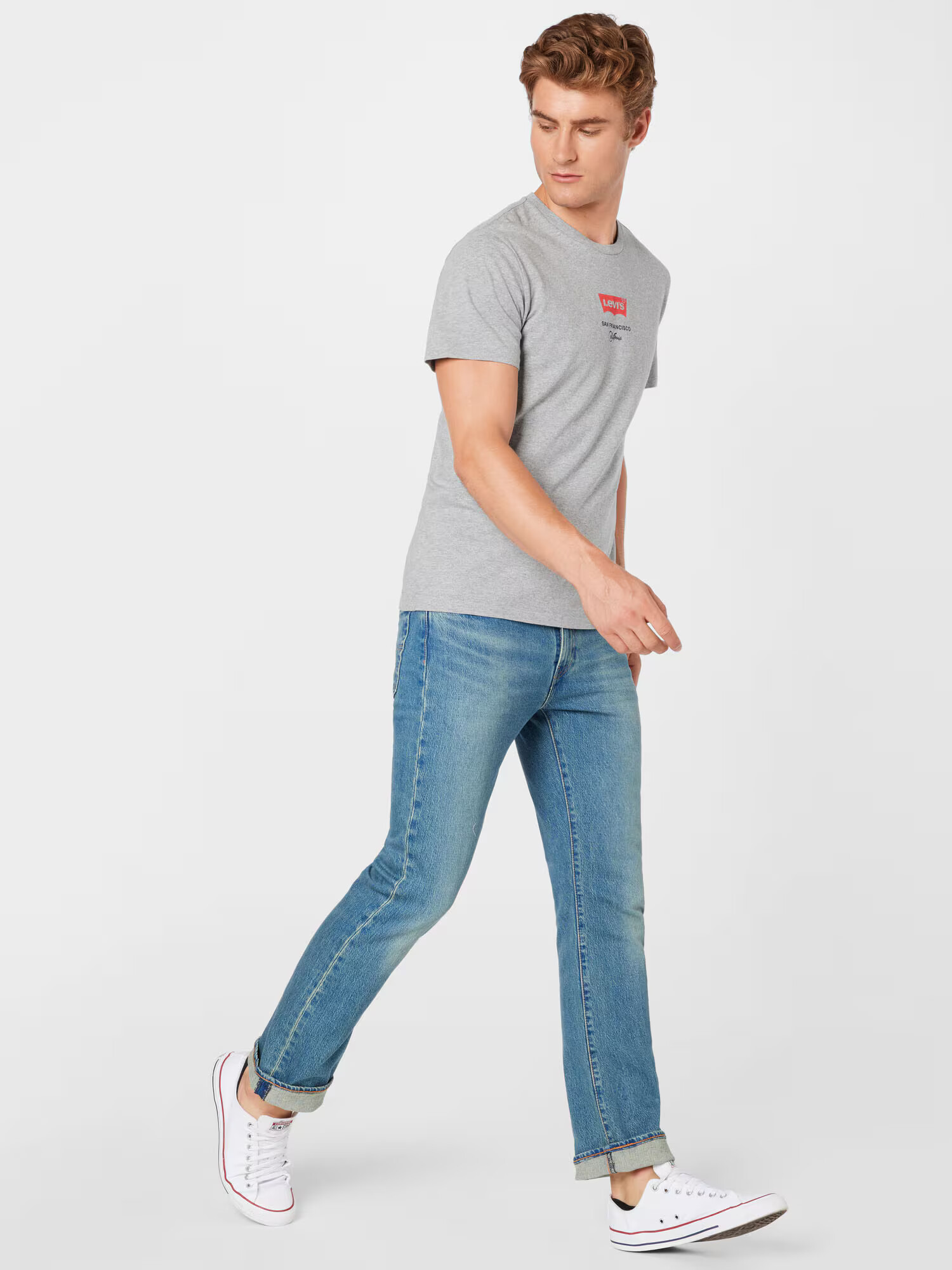 LEVI'S Džínsy '527™ SLIM BOOT CUT MED INDIGO - WORN IN' modrá denim - Pepit.sk