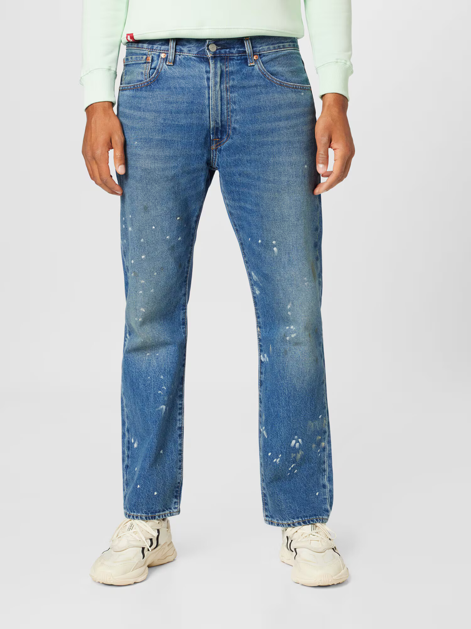 LEVI'S Džínsy '551 Z AUTHENTIC STRAIGHT' modrá denim / biela - Pepit.sk