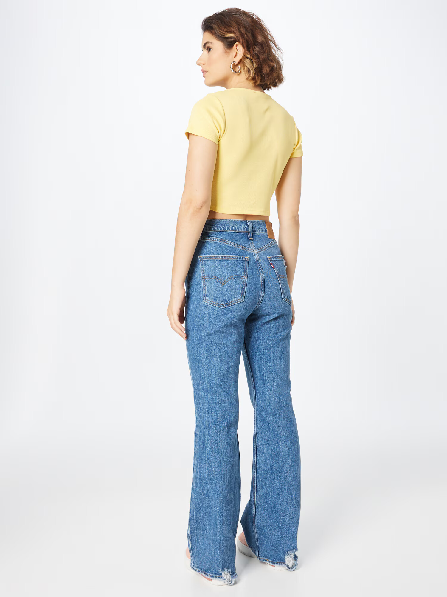 LEVI'S Džínsy '70S HIGH FLARE' modrá denim - Pepit.sk