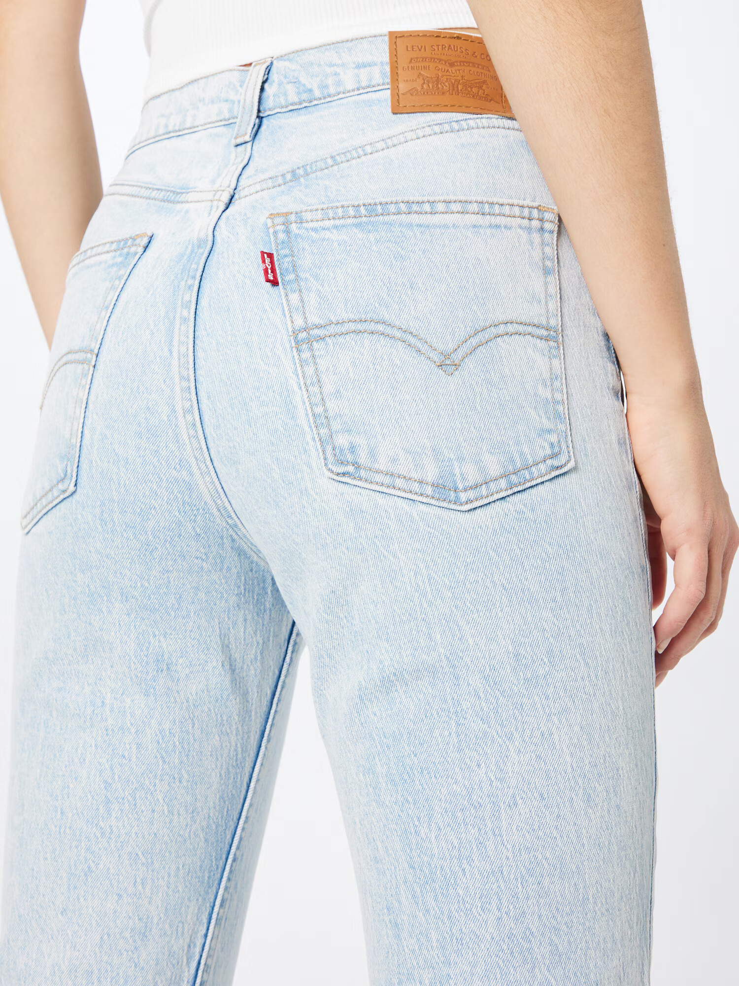 LEVI'S Džínsy '70S HIGH SLIM STR SLIT' modrá denim - Pepit.sk