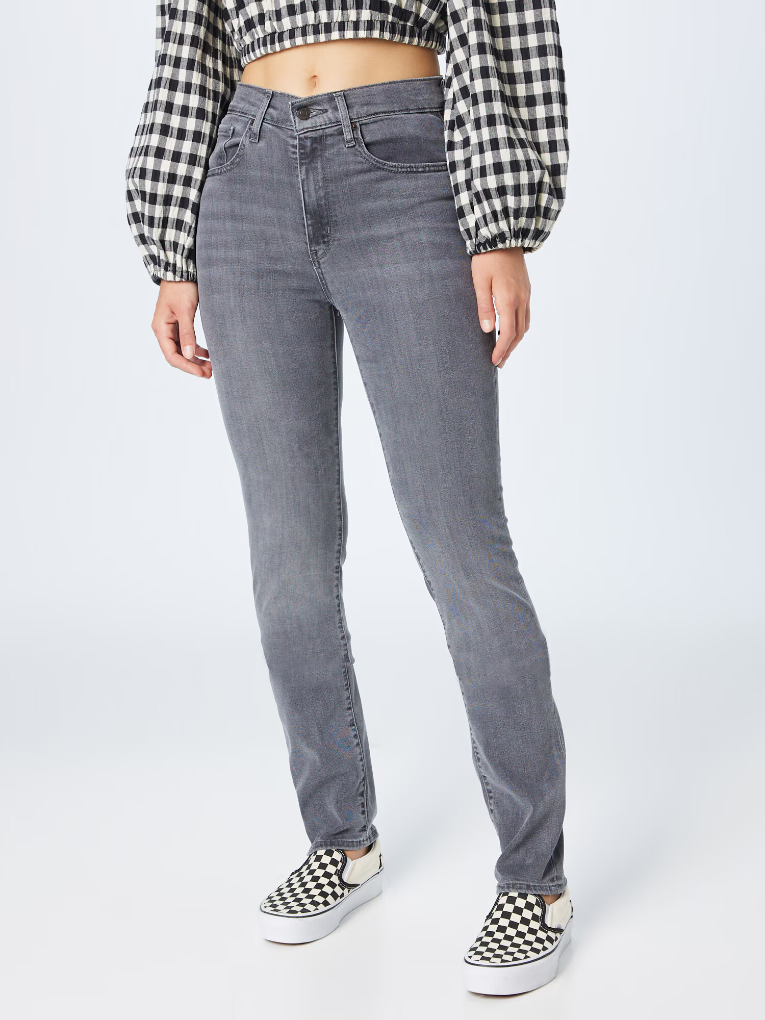 LEVI'S Džínsy '724™ HIGH RISE STRAIGHT' sivý denim - Pepit.sk