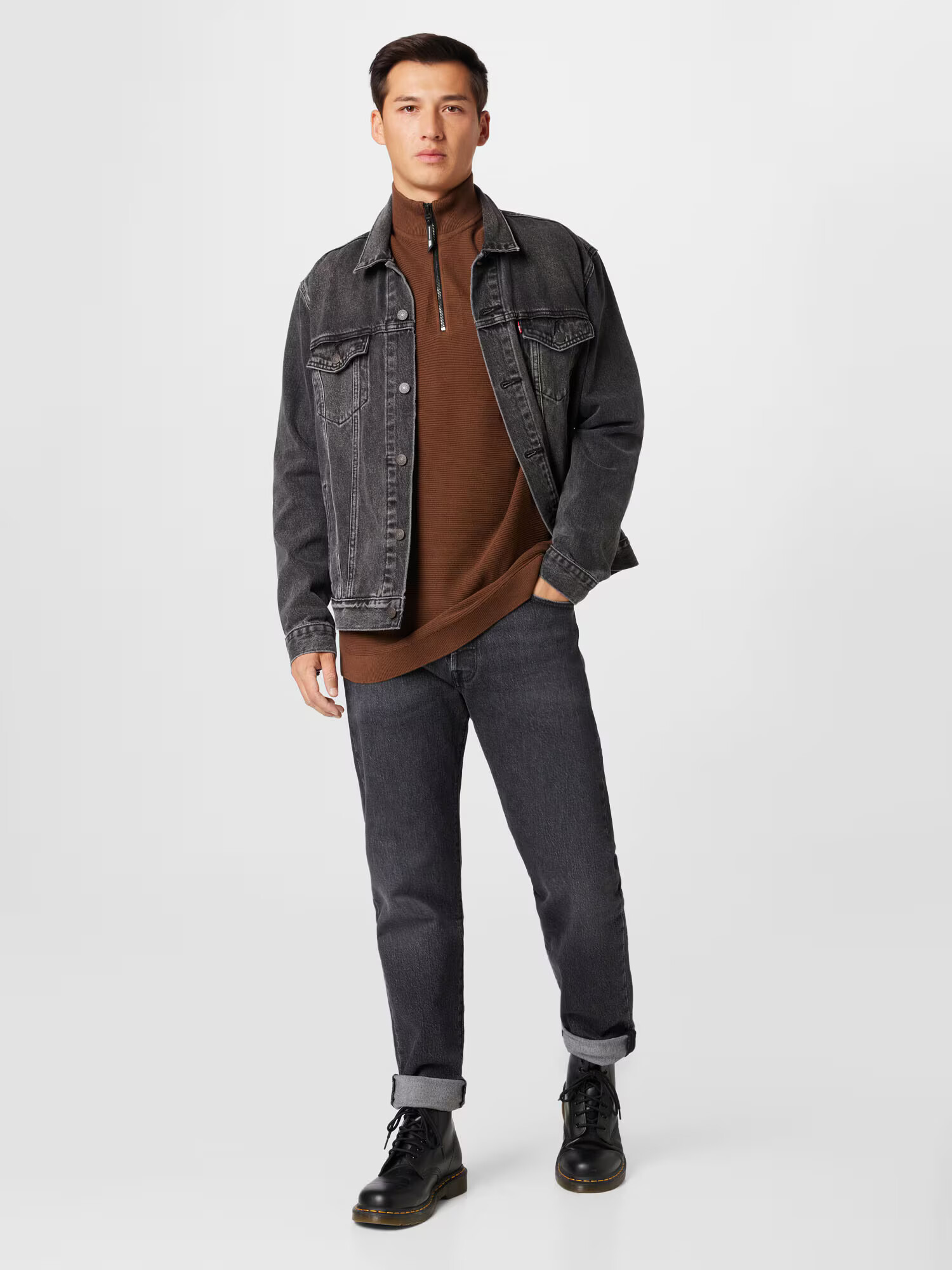 LEVI'S Džínsy '501® 93 STRAIGHT BLACKS' čierny denim - Pepit.sk