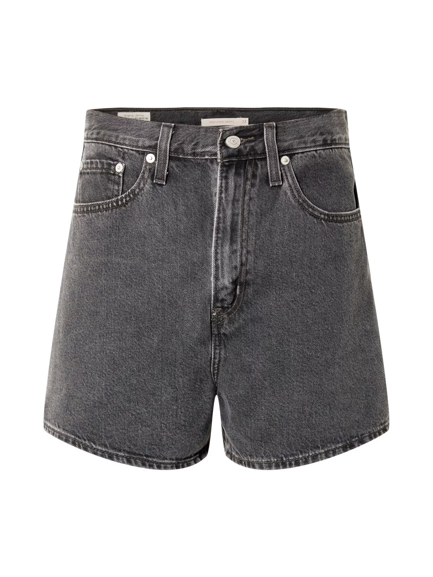 LEVI'S Džínsy 'HIGH LOOSE SHORT BLACKS' čierny denim - Pepit.sk