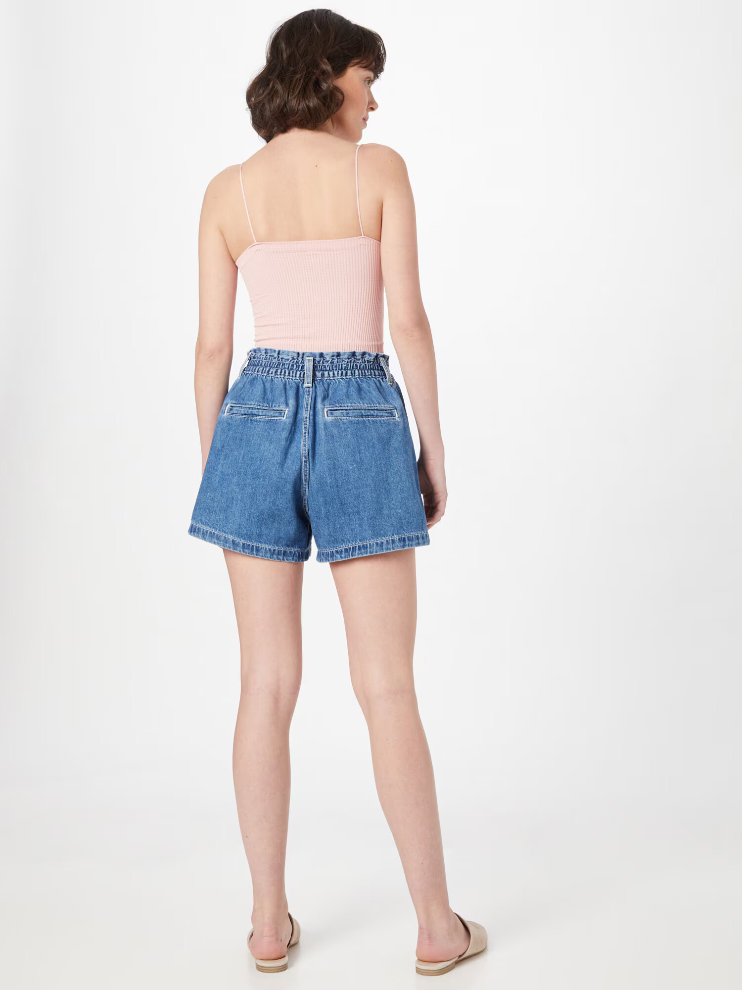 LEVI'S Džínsy 'HIGH WAIST A LINE SHORT' modrá denim - Pepit.sk