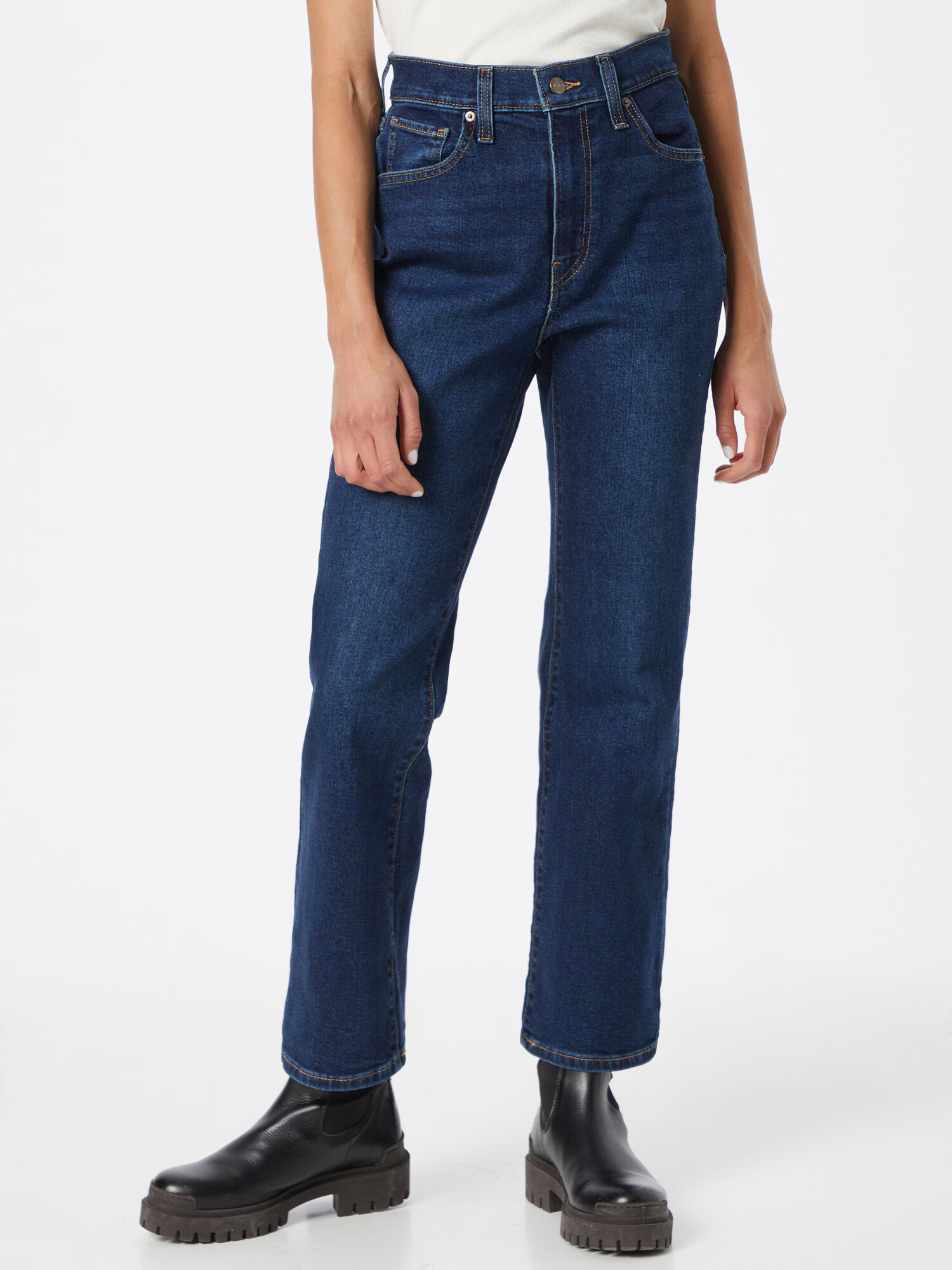 LEVI'S Džínsy 'HIGH WAISTED CROP FLARE' modrá denim - Pepit.sk