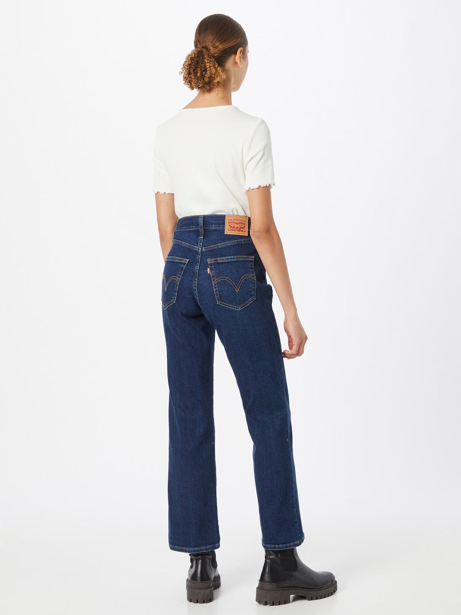 LEVI'S Džínsy 'HIGH WAISTED CROP FLARE' modrá denim - Pepit.sk