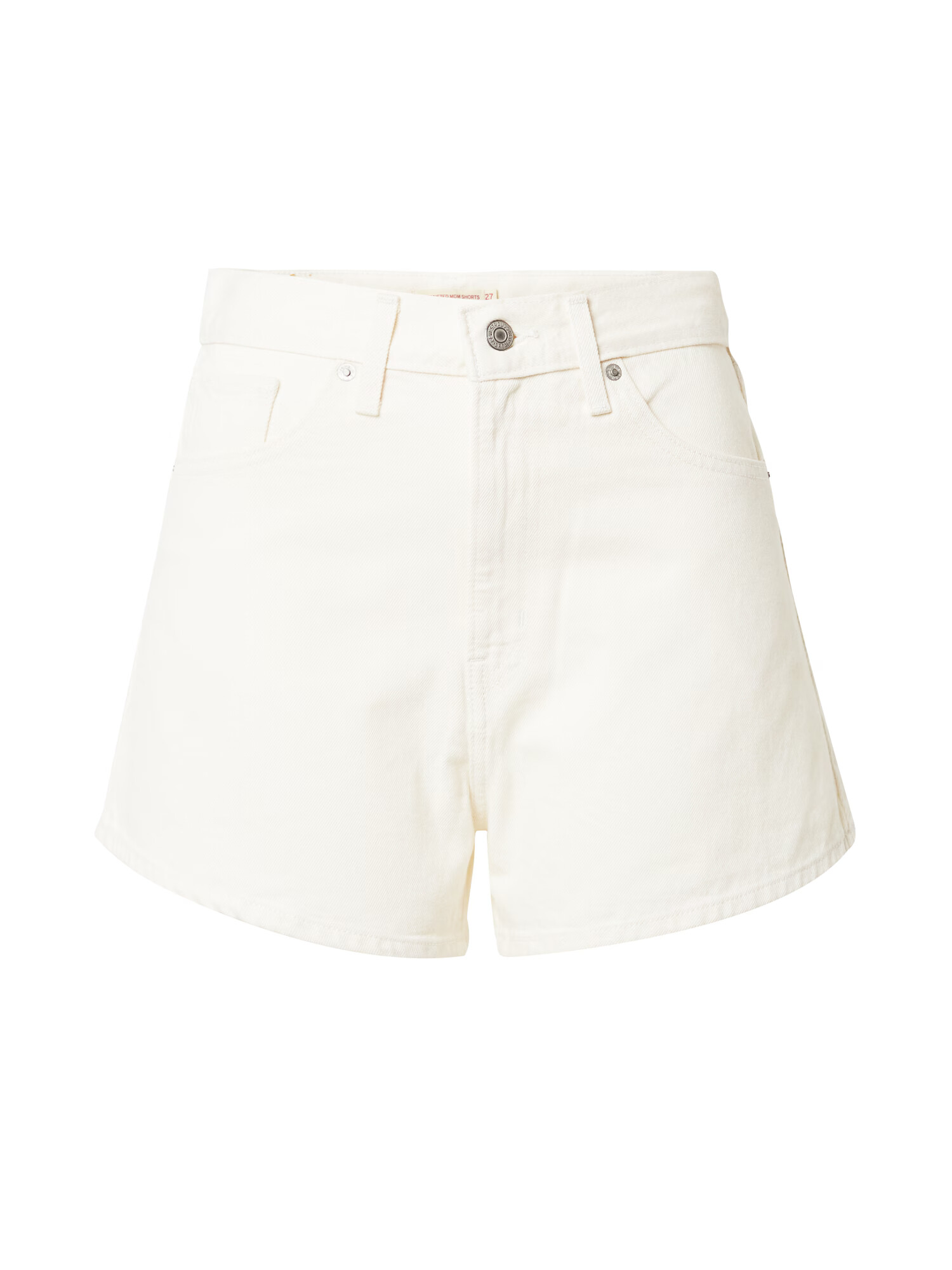 LEVI'S Džínsy 'HIGH WAISTED MOM SHORT' biely denim - Pepit.sk