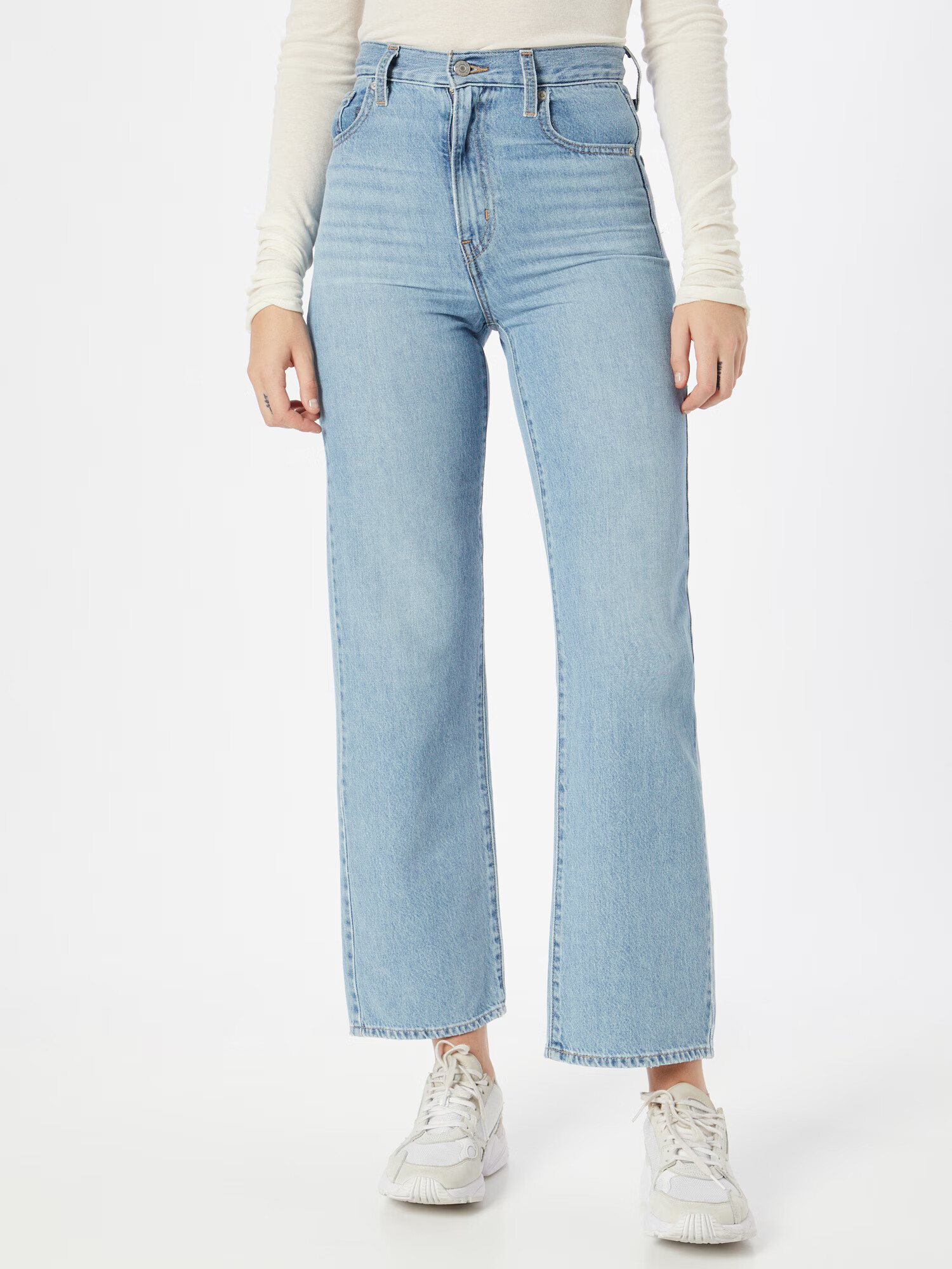 LEVI'S Džínsy 'HIGH WAISTED STRAIGHT' modrá denim - Pepit.sk