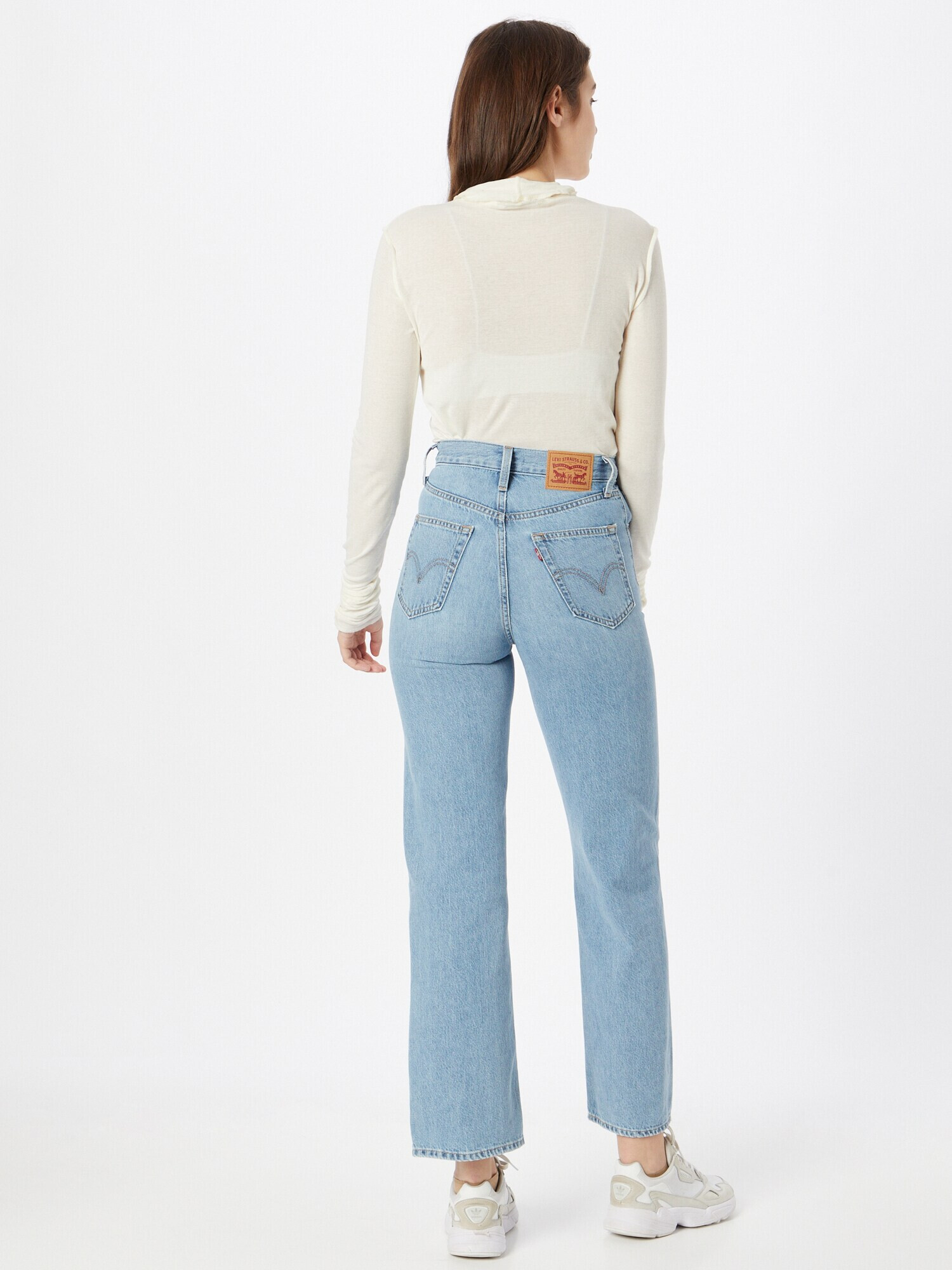 LEVI'S Džínsy 'HIGH WAISTED STRAIGHT' modrá denim - Pepit.sk