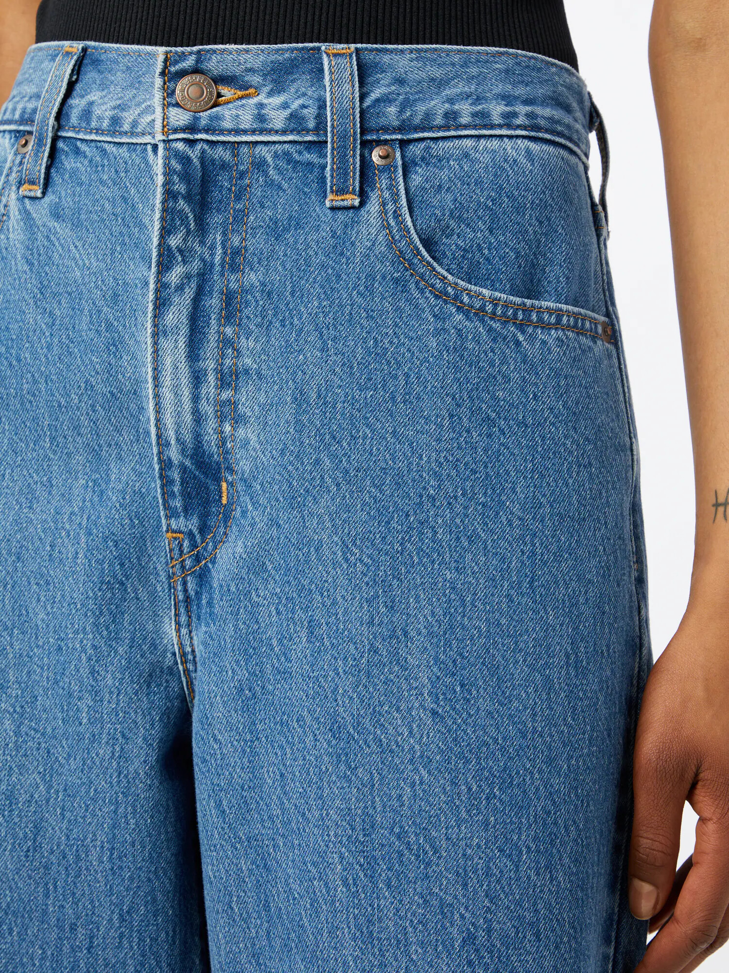 LEVI'S Džínsy 'HIGH WAISTED STRAIGHT' modrá denim - Pepit.sk