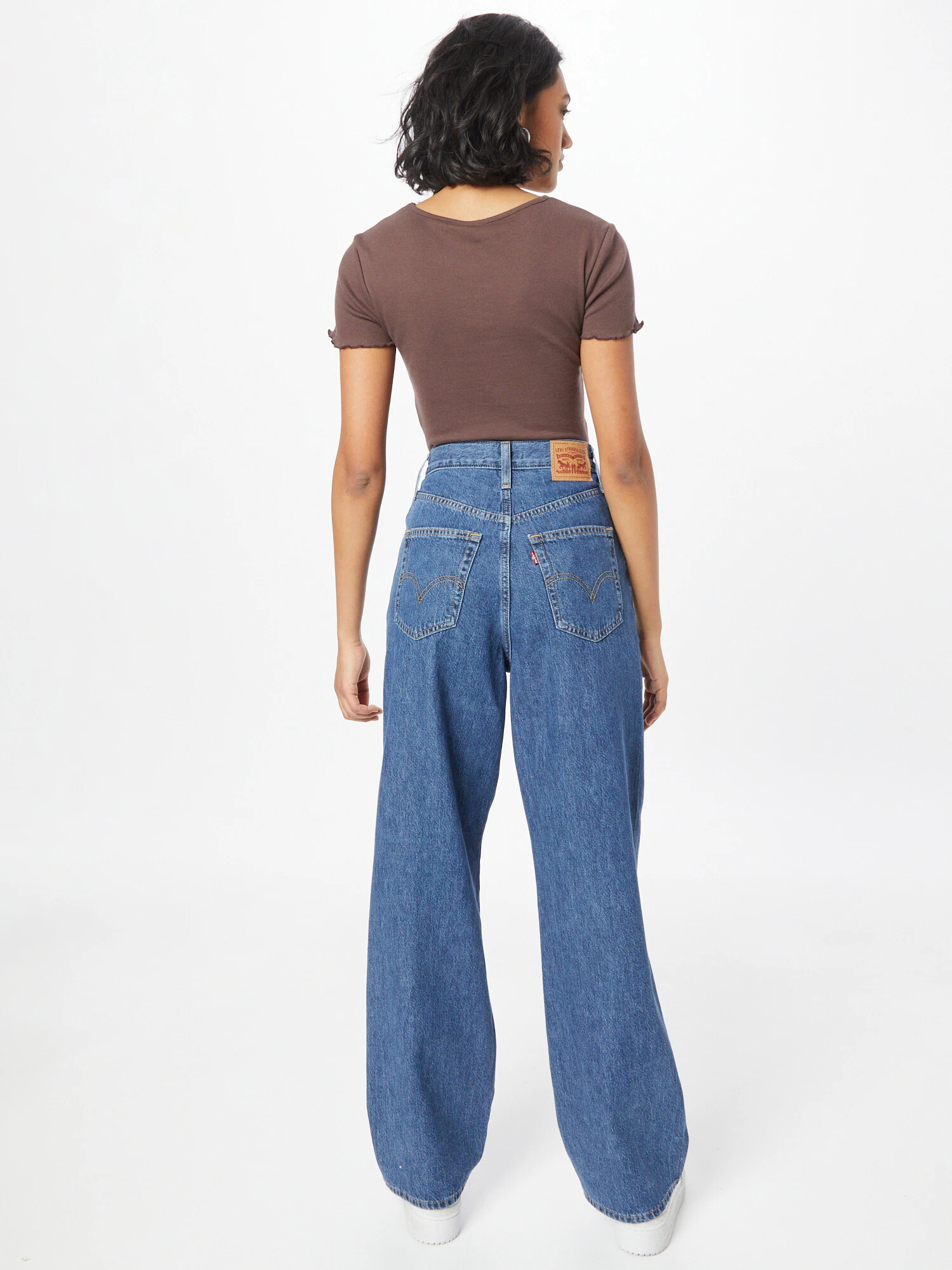 LEVI'S Džínsy 'HIGH WAISTED STRAIGHT' modrá denim - Pepit.sk