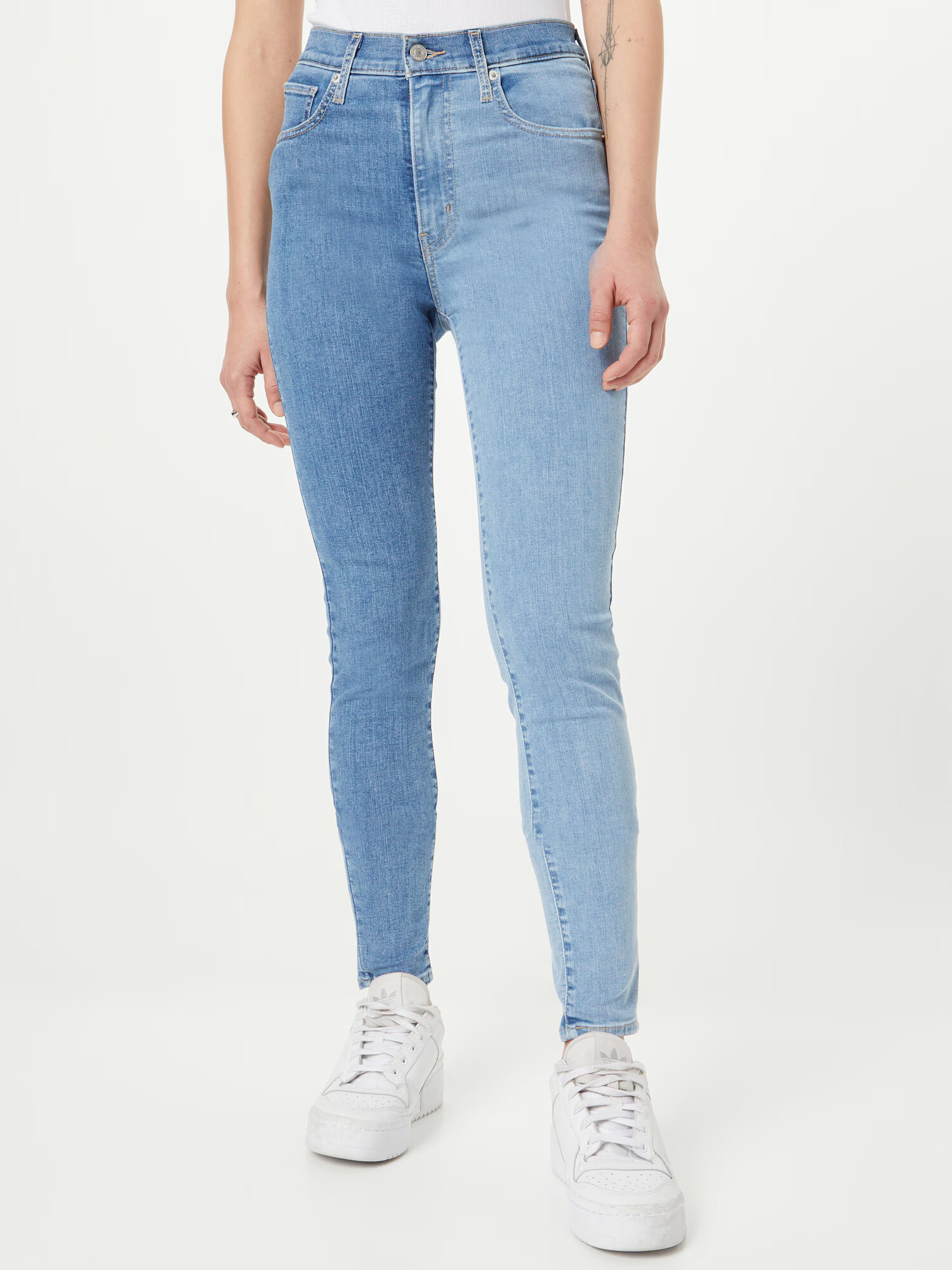 LEVI'S Džínsy 'MILE HIGH SUPER SKINNY' indigo / svetlomodrá - Pepit.sk