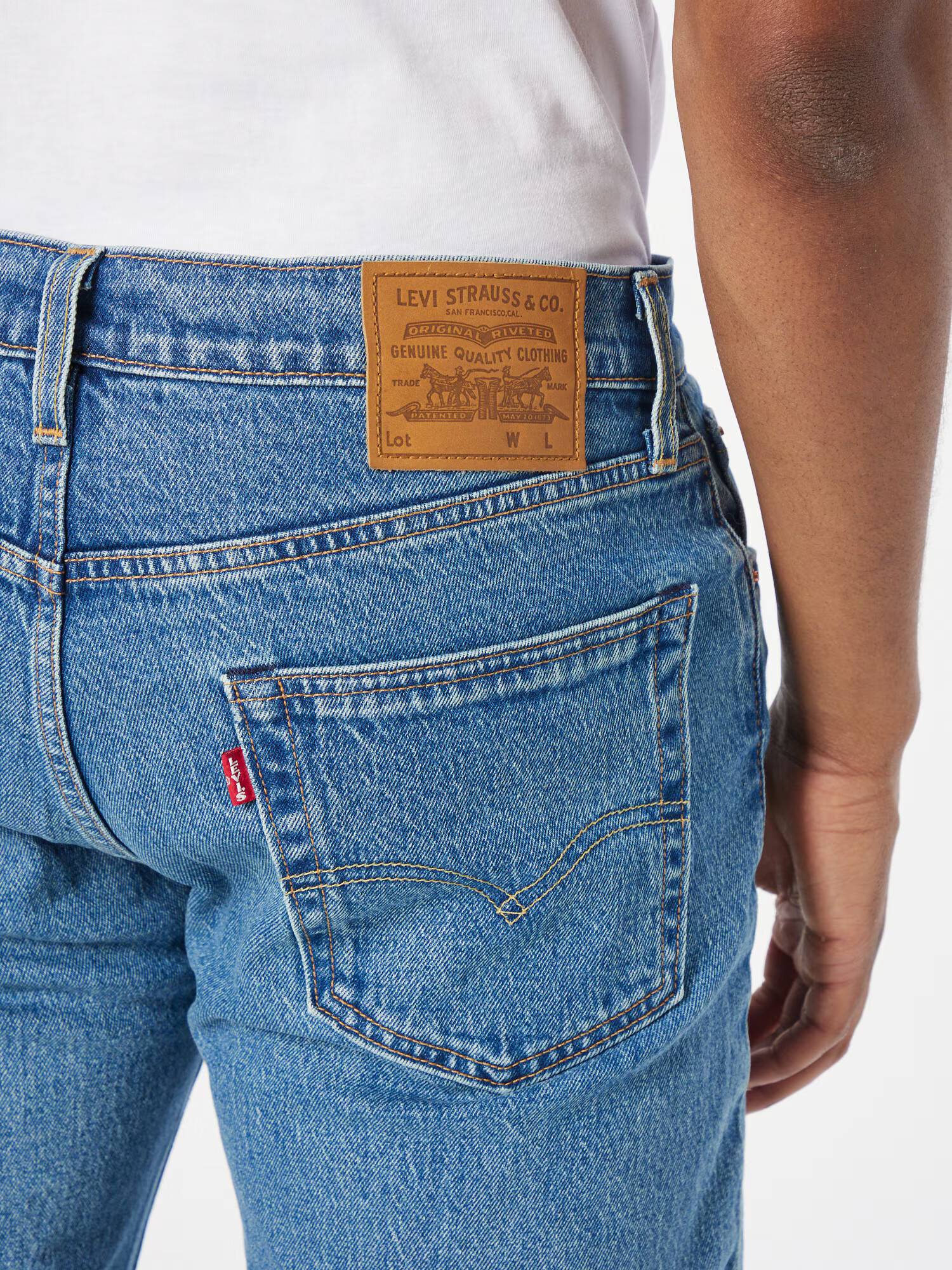 LEVI'S Džínsy '527™ SLIM BOOT CUT' modrá denim / hnedá - Pepit.sk