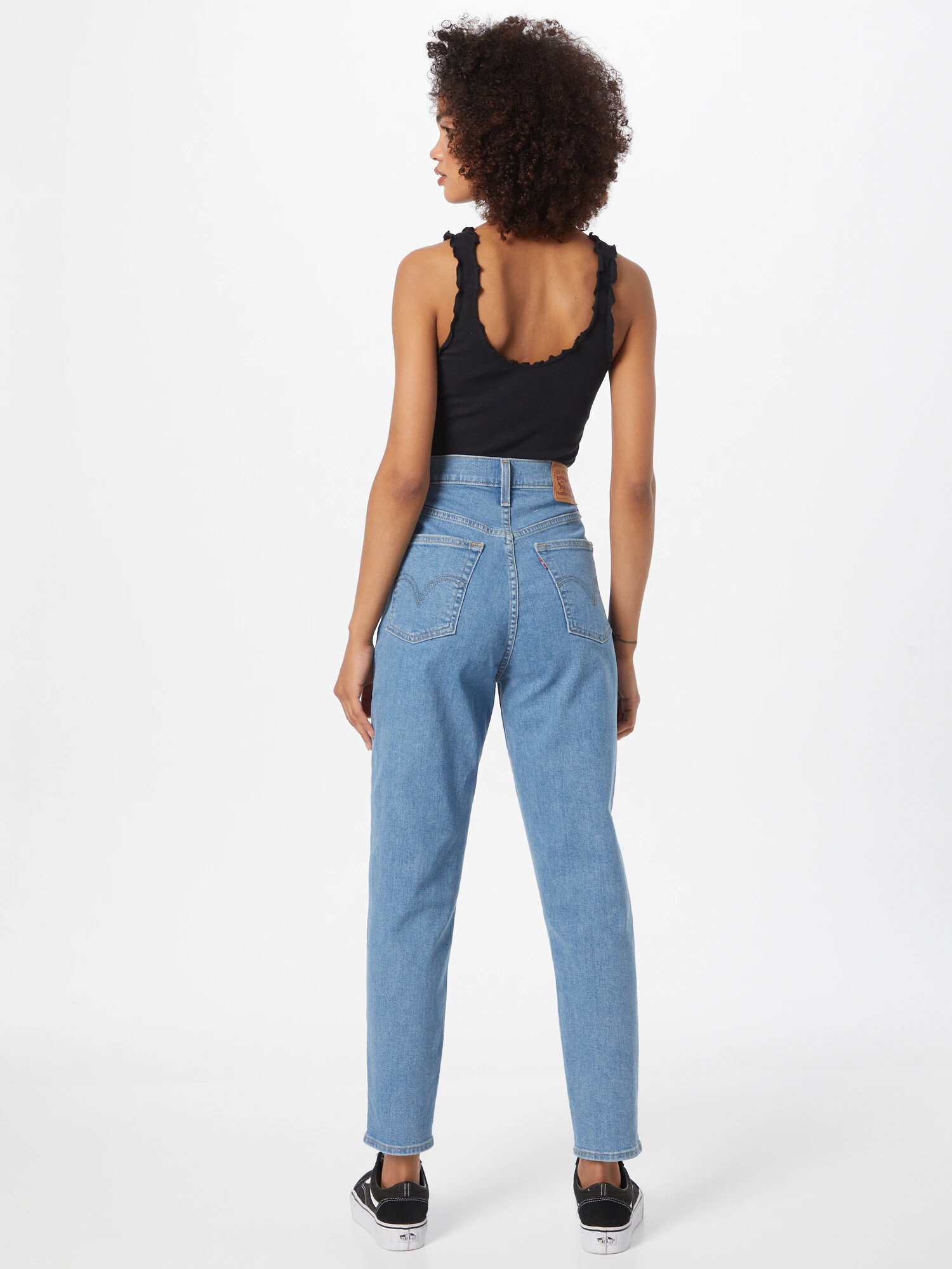 LEVI'S Džínsy 'HIGH WAISTED MOM JEAN MED INDIGO - FLAT FINISH' modrá denim - Pepit.sk