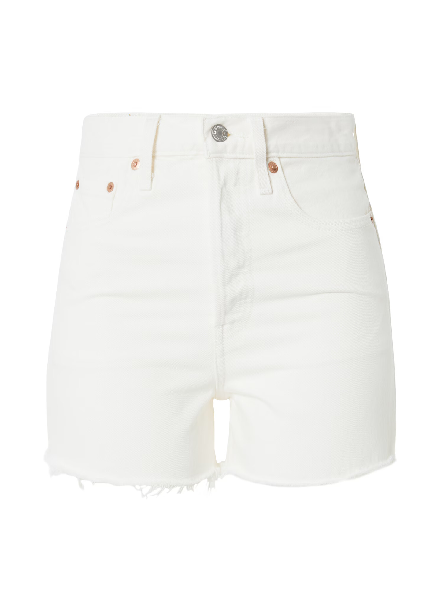 LEVI'S Džínsy 'RIBCAGE SHORT NEUTRALS' biela - Pepit.sk