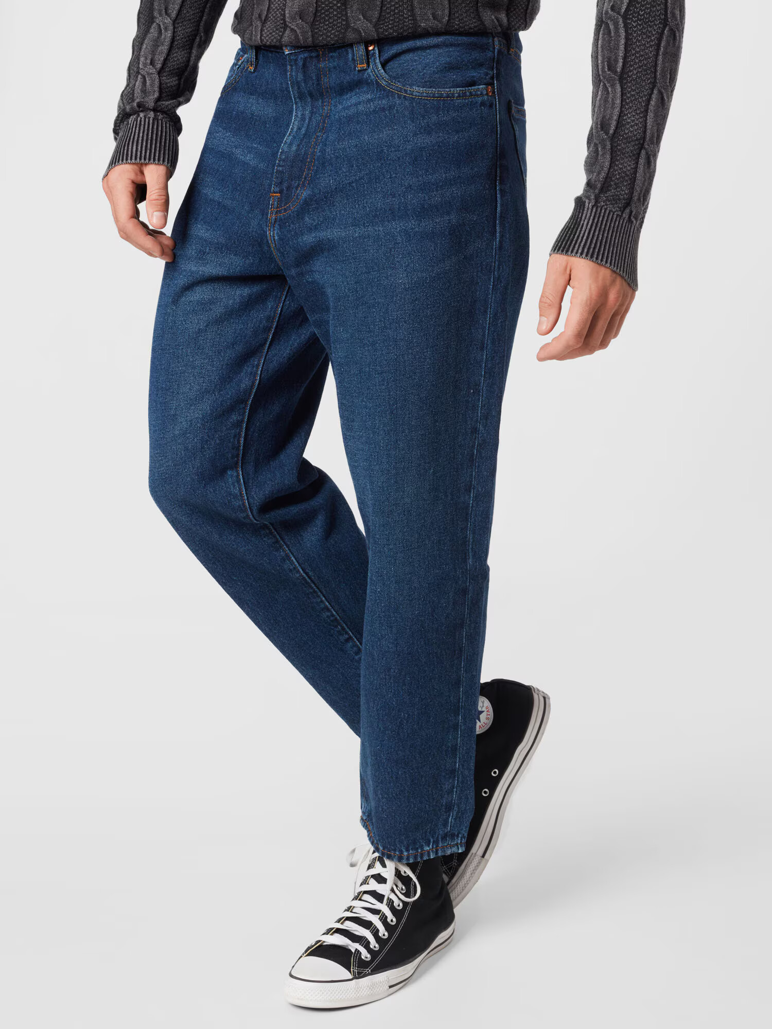 LEVI'S Džínsy 'STAY LOOSE TAPERED CROP' modrá denim - Pepit.sk