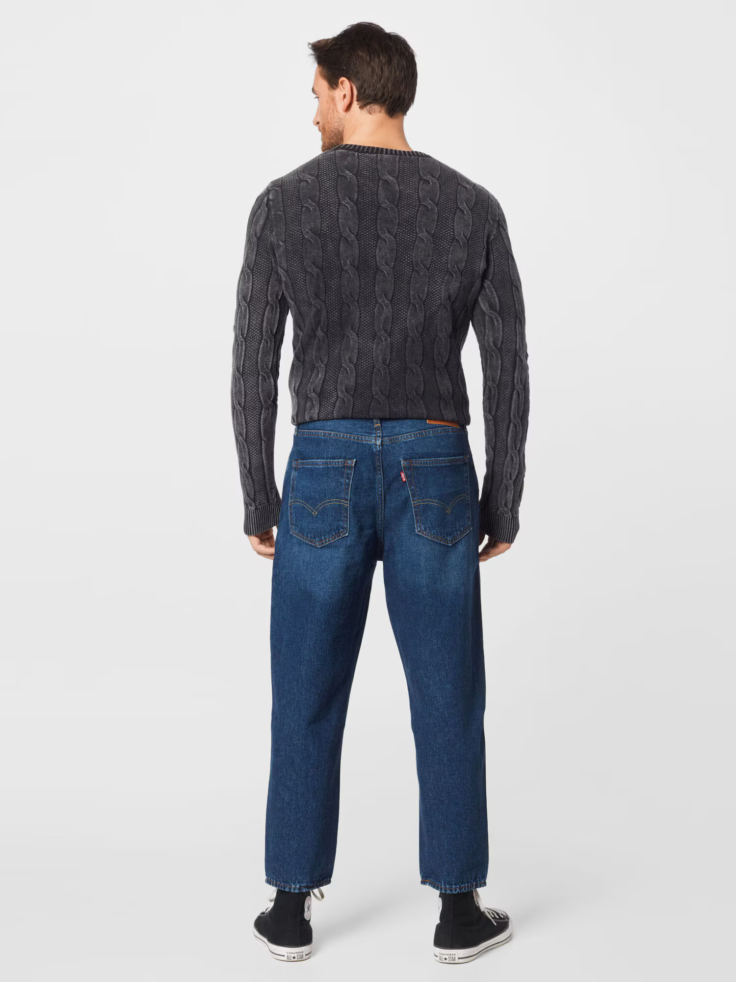 LEVI'S Džínsy 'STAY LOOSE TAPERED CROP' modrá denim - Pepit.sk