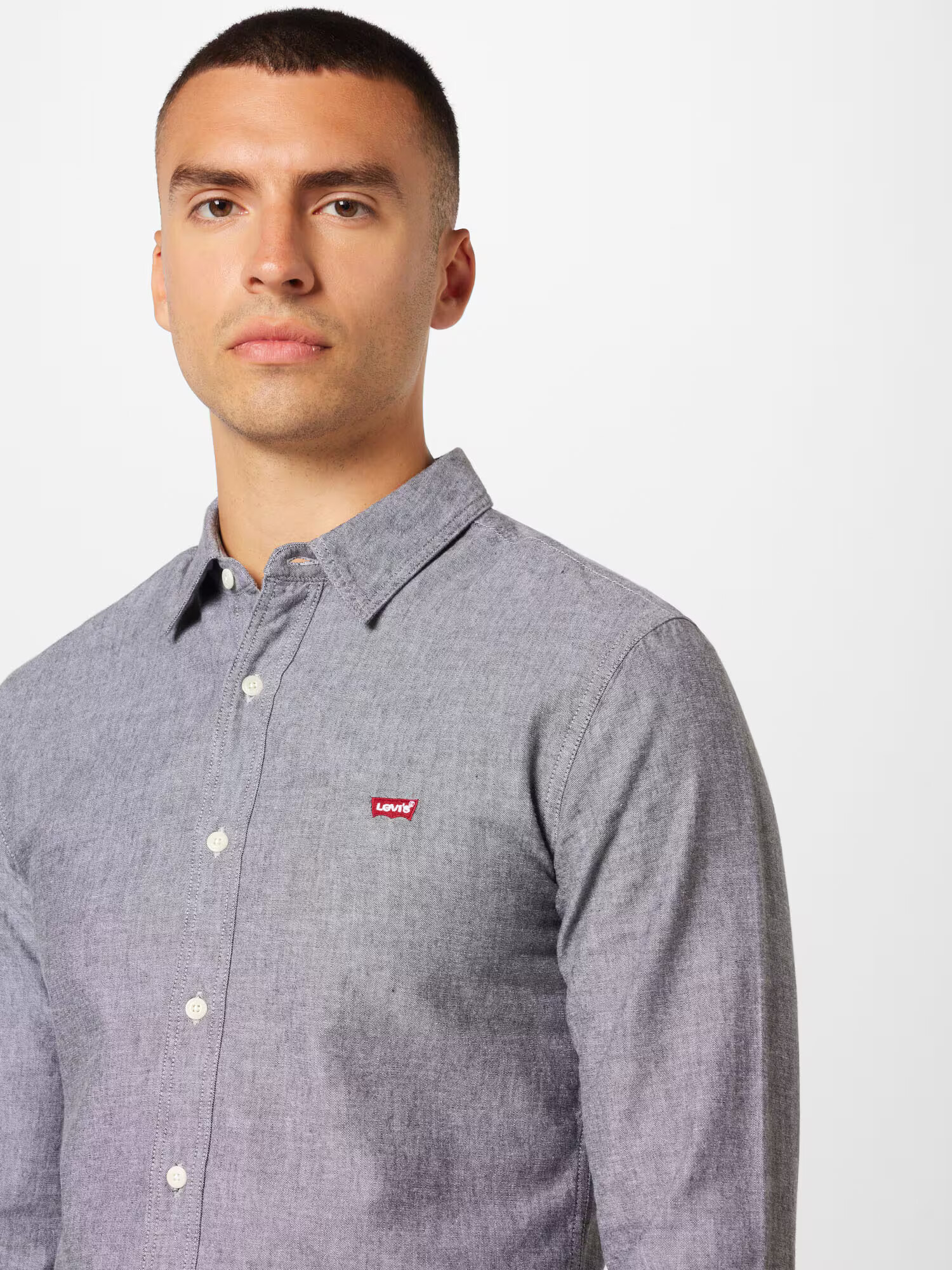 LEVI'S ® Košeľa 'BATTERY' sivá melírovaná - Pepit.sk