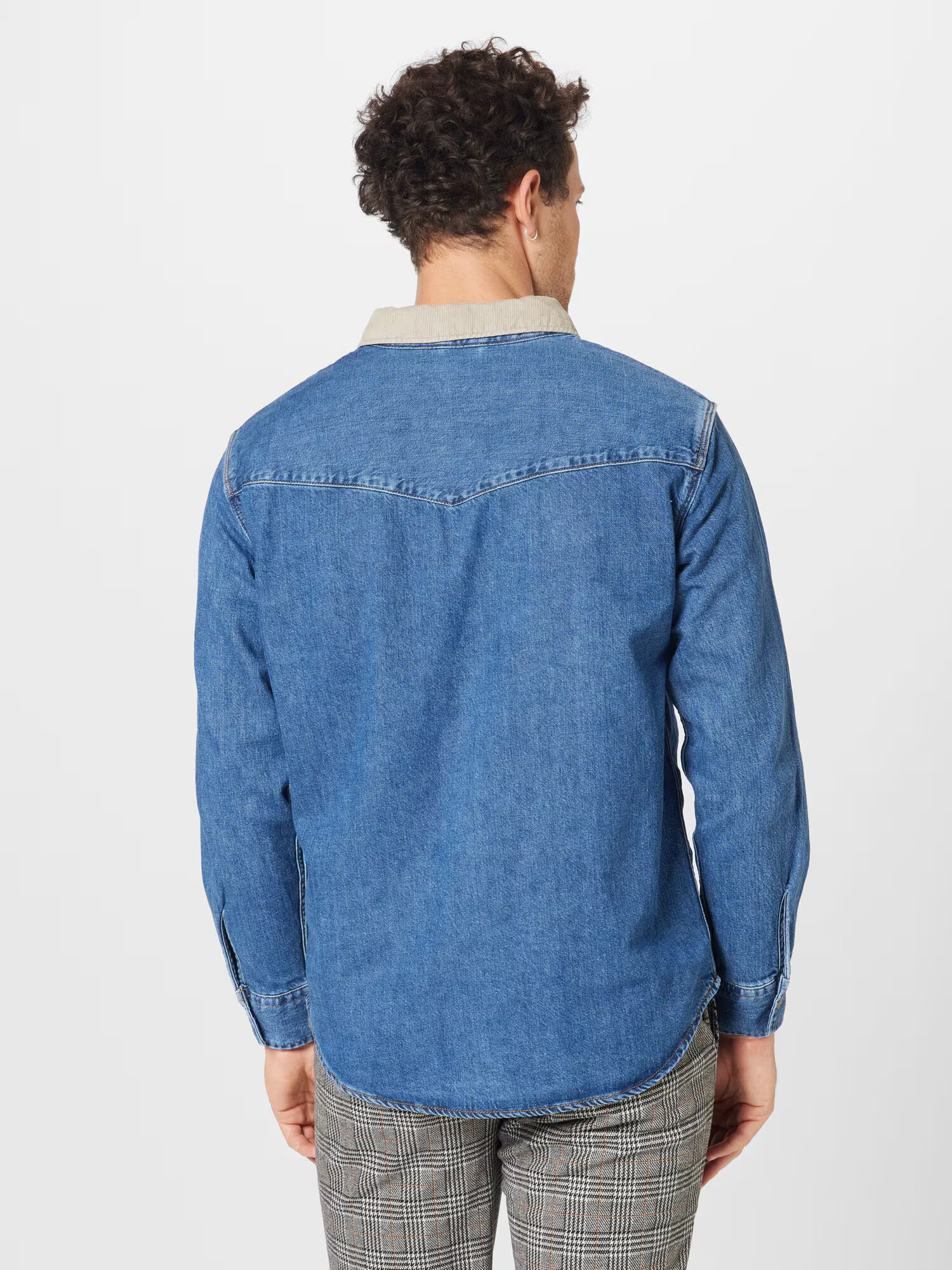 LEVI'S Košeľa 'RELAXED FIT WESTERN MED INDIGO - FLAT FINISH' modrá denim - Pepit.sk