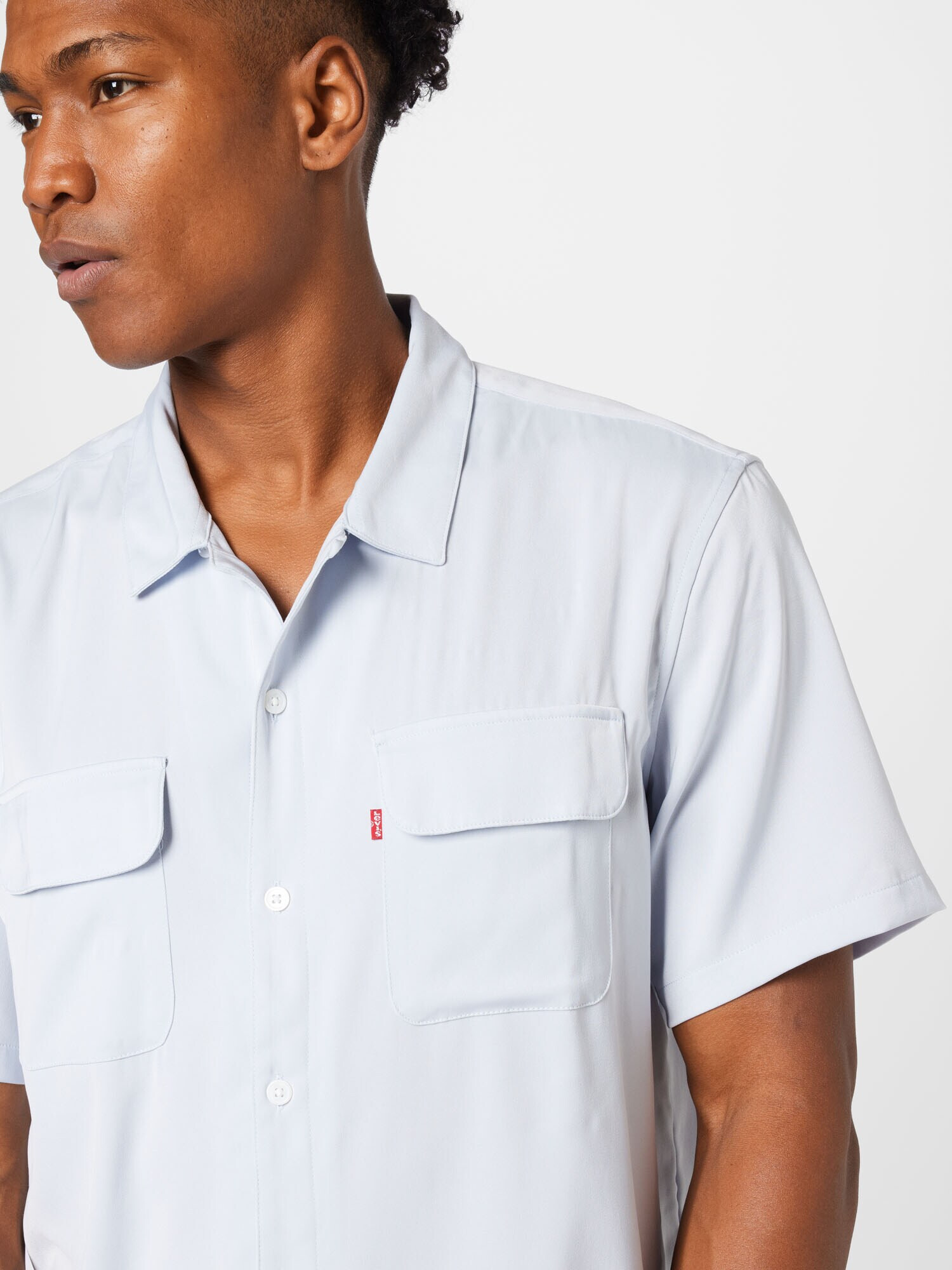 LEVI'S Košeľa 'SS PAJAMA SHIRT NEUTRALS' pastelovo modrá - Pepit.sk