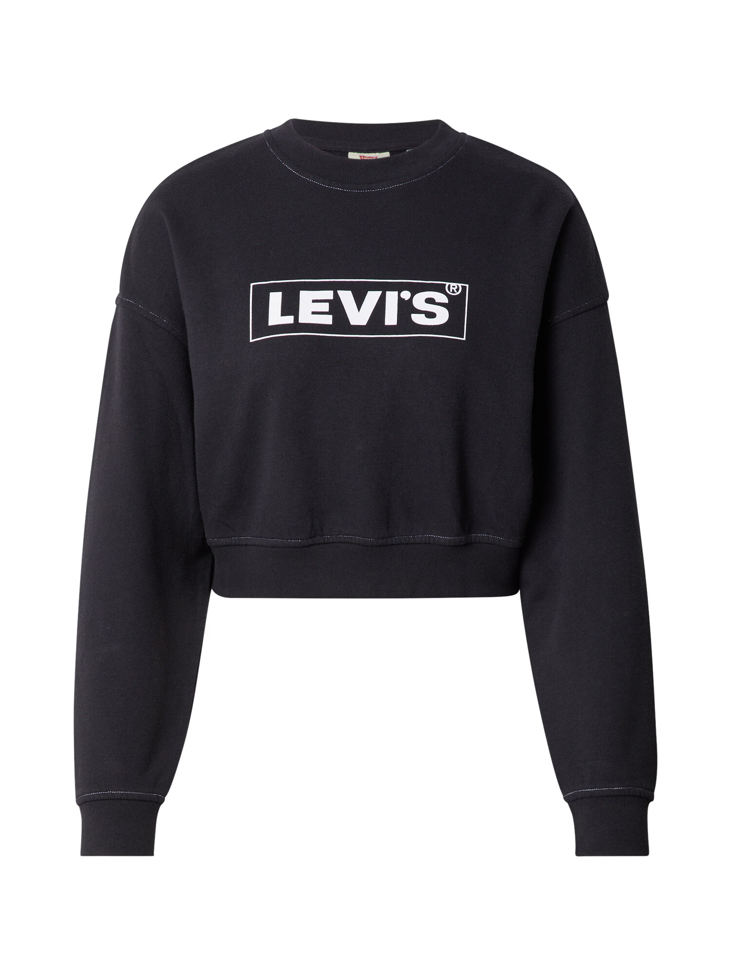 LEVI'S Mikina 'GRAPHIC LAUNDRY CREW BLACKS' čierna / biela - Pepit.sk