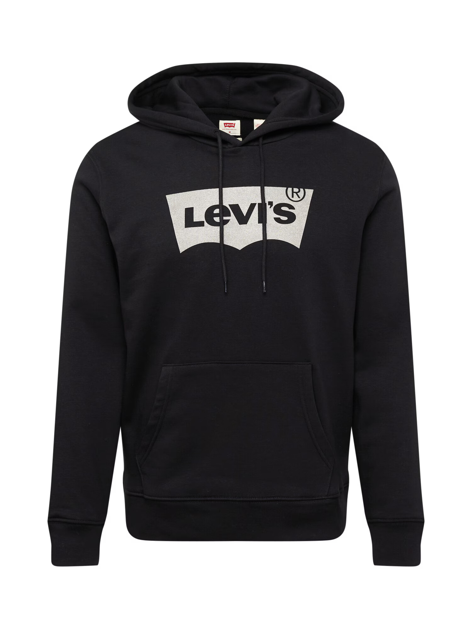 LEVI'S Mikina 'LSE_T3 GRAPHIC HOODIE BLACKS' čierna / strieborná - Pepit.sk