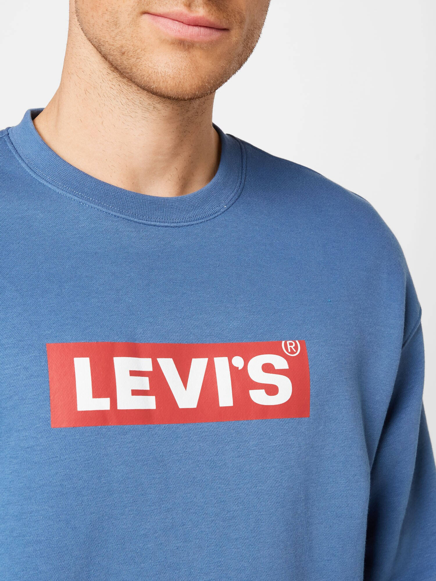 LEVI'S Mikina dymovo modrá / červená / biela - Pepit.sk