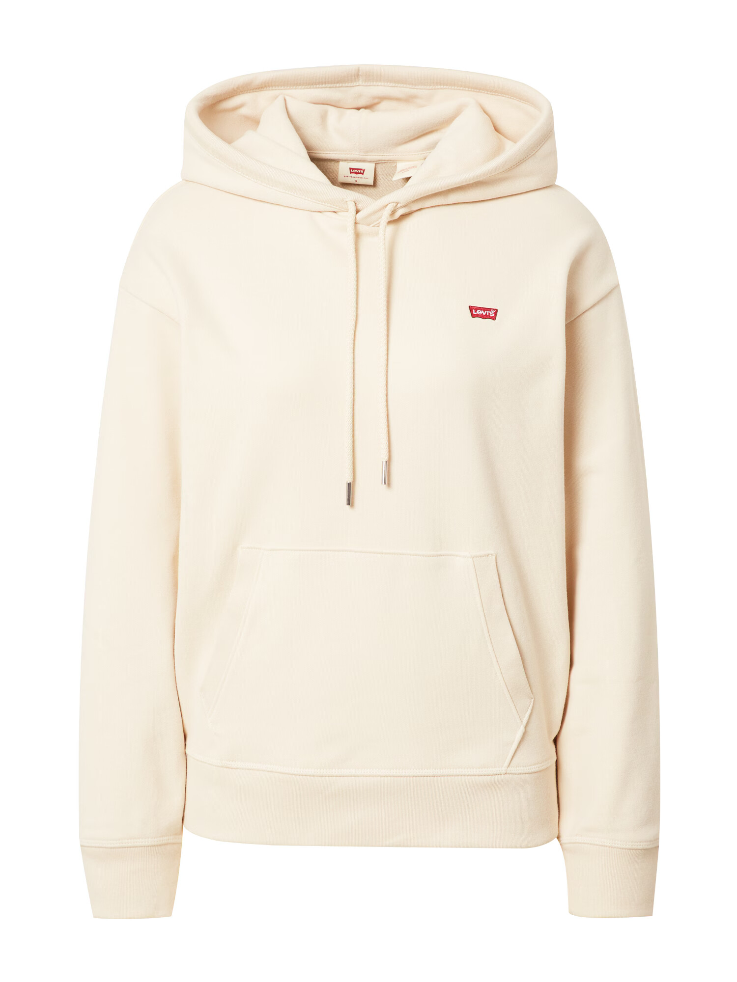 LEVI'S Mikina 'STANDARD HOODIE NEUTRALS' krémová / červená / biela - Pepit.sk