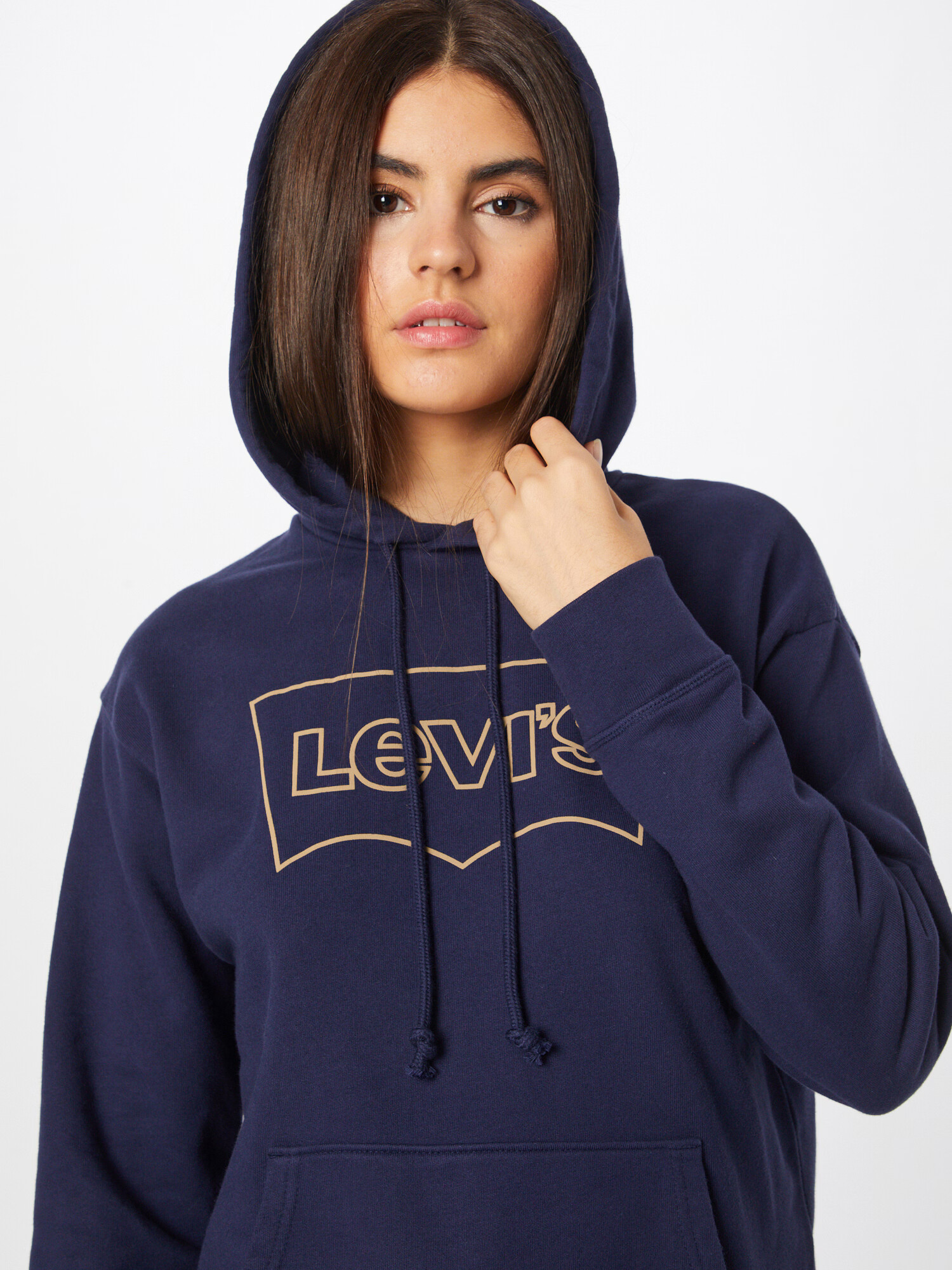 LEVI'S Mikina 'GRAPHIC STANDARD HOODIE BLUES' námornícka modrá / svetložltá - Pepit.sk