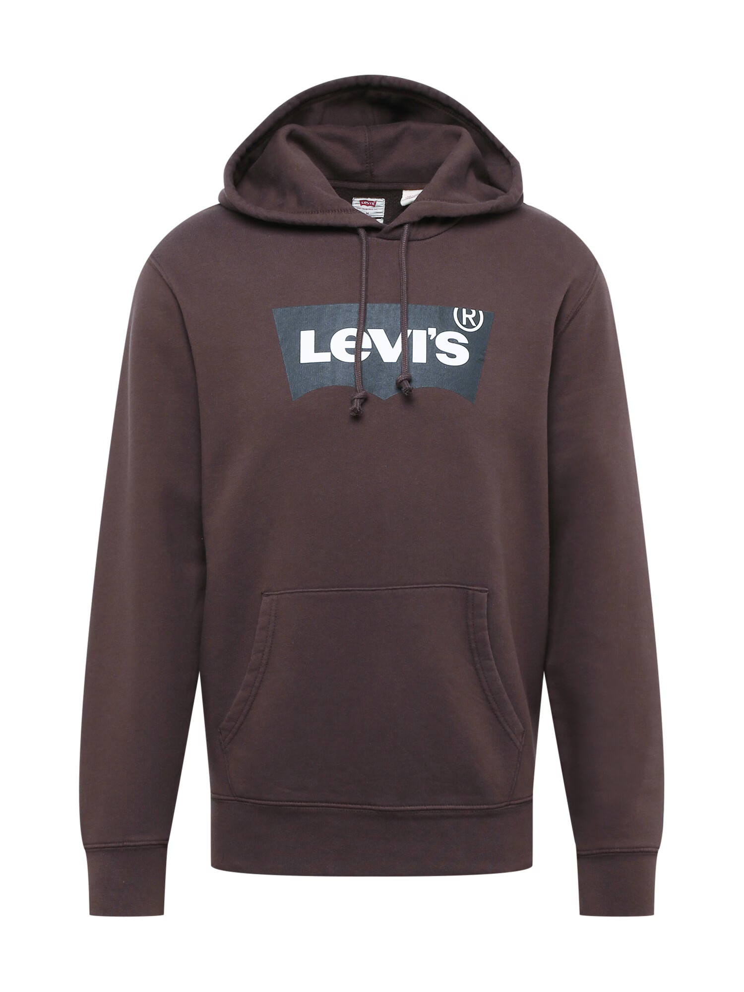 LEVI'S Mikina 'STANDARD GRAPHIC HOODIE MULTI-COLOR' námornícka modrá / tmavohnedá / biela - Pepit.sk