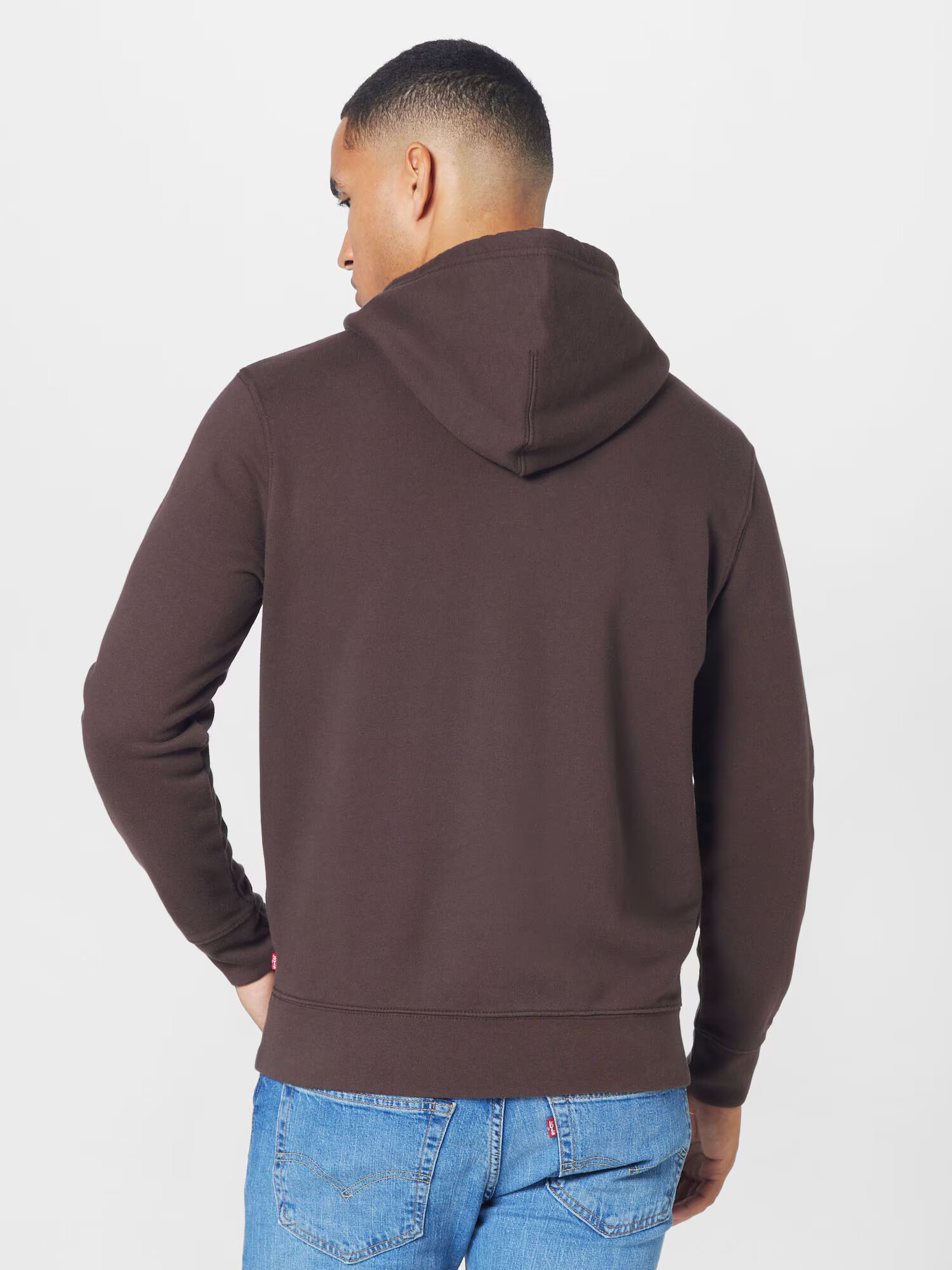 LEVI'S Mikina 'STANDARD GRAPHIC HOODIE MULTI-COLOR' námornícka modrá / tmavohnedá / biela - Pepit.sk