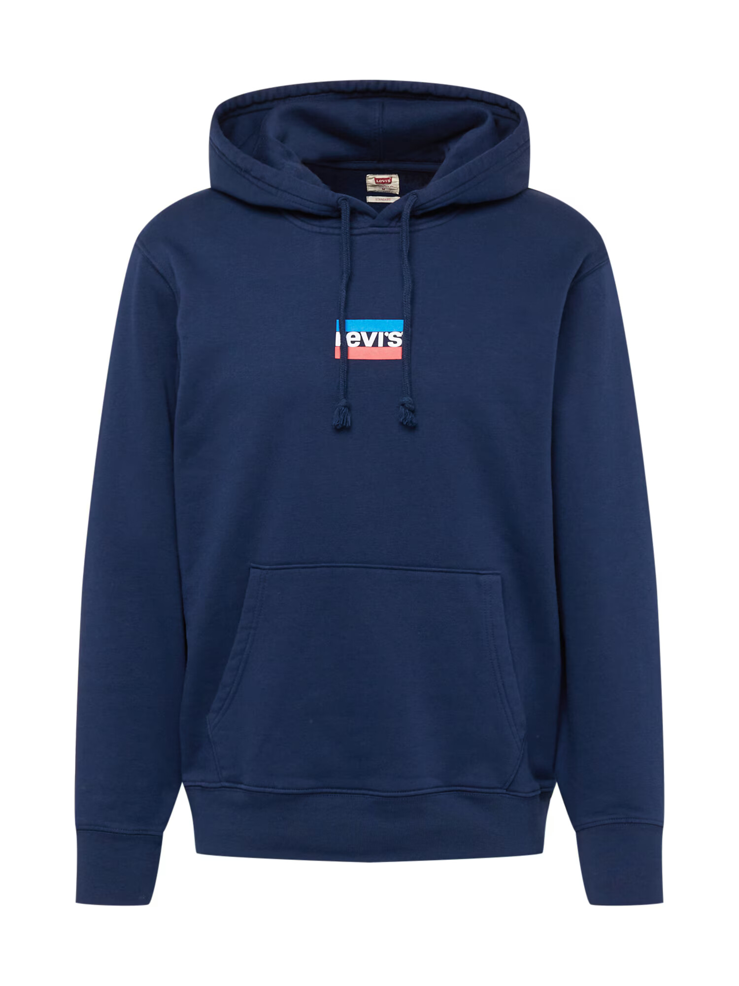 LEVI'S Mikina 'STANDARD GRAPHIC HOODIE MULTI-COLOR' neónovo modrá / tmavomodrá / melónová / biela - Pepit.sk