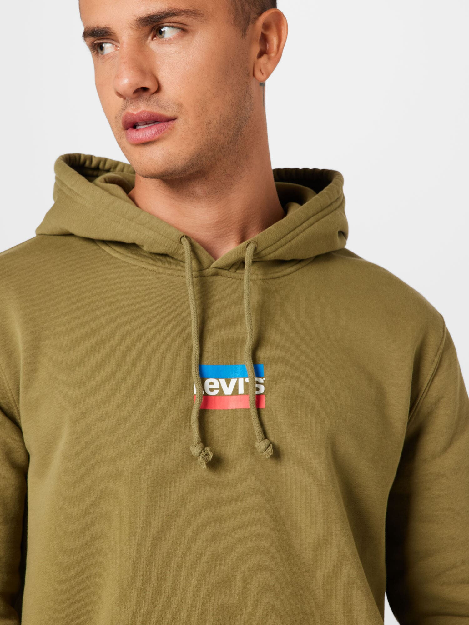 LEVI'S Mikina 'STANDARD GRAPHIC HOODIE MULTI-COLOR' olivová - Pepit.sk