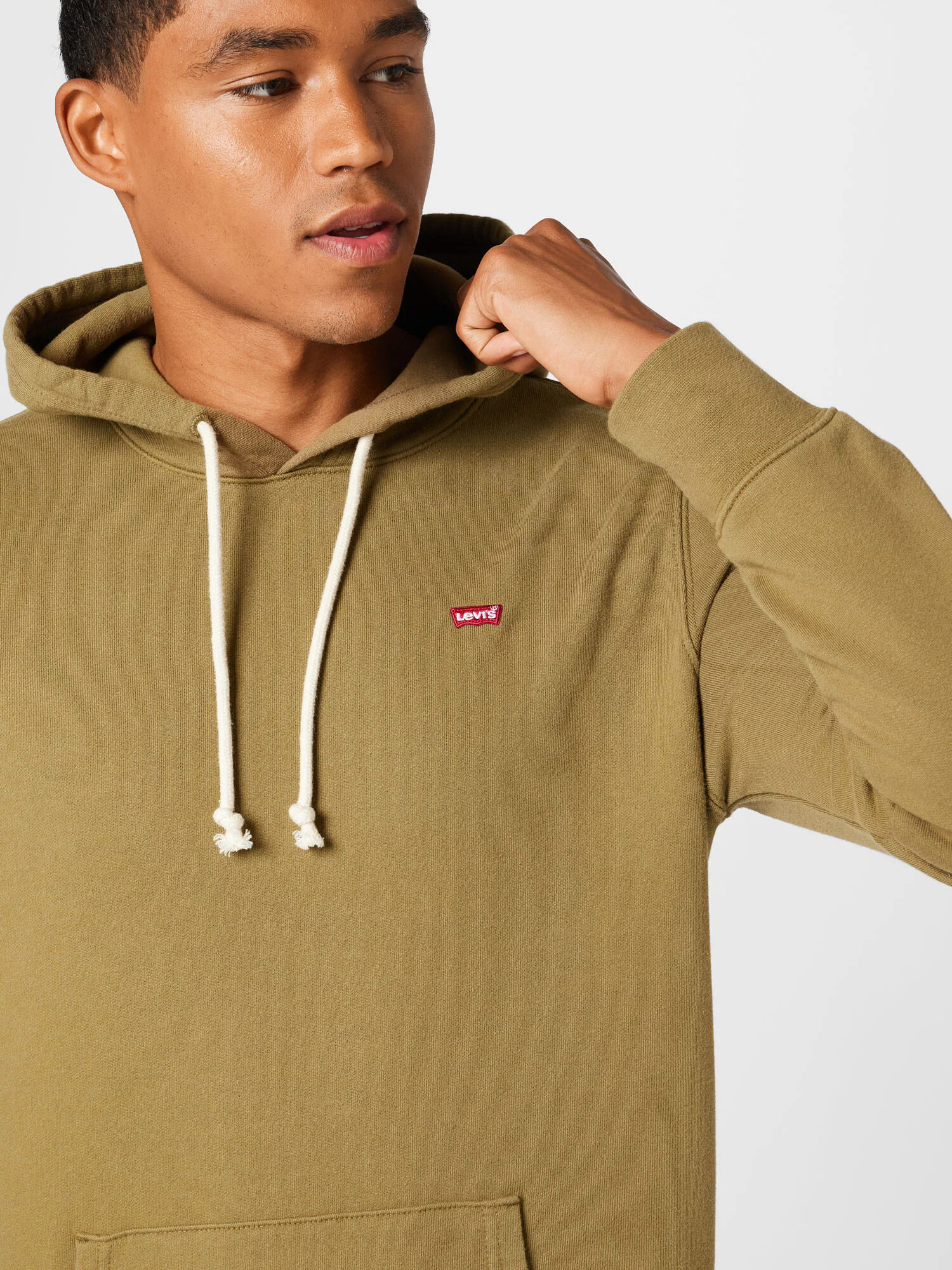 LEVI'S Mikina 'NEW ORIGINAL HOODIE NEUTRALS' olivová - Pepit.sk