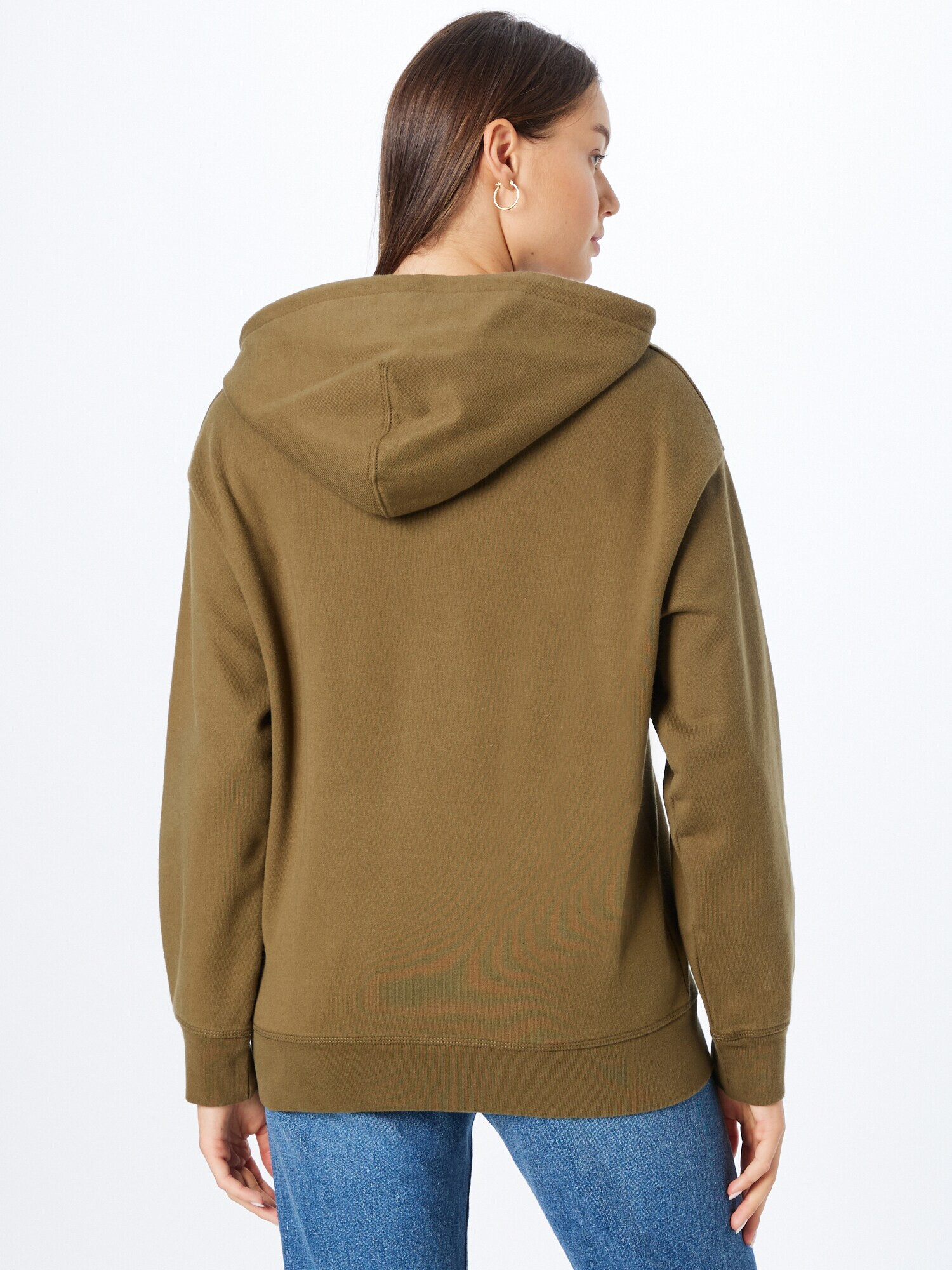 LEVI'S Mikina 'GRAPHIC STANDARD HOODIE NEUTRALS' olivová / biela - Pepit.sk