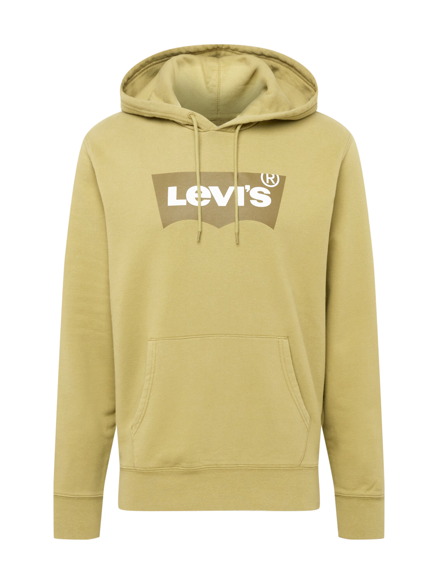 LEVI'S Mikina 'STANDARD GRAPHIC HOODIE NEUTRALS' olivová / trstinová / biela - Pepit.sk