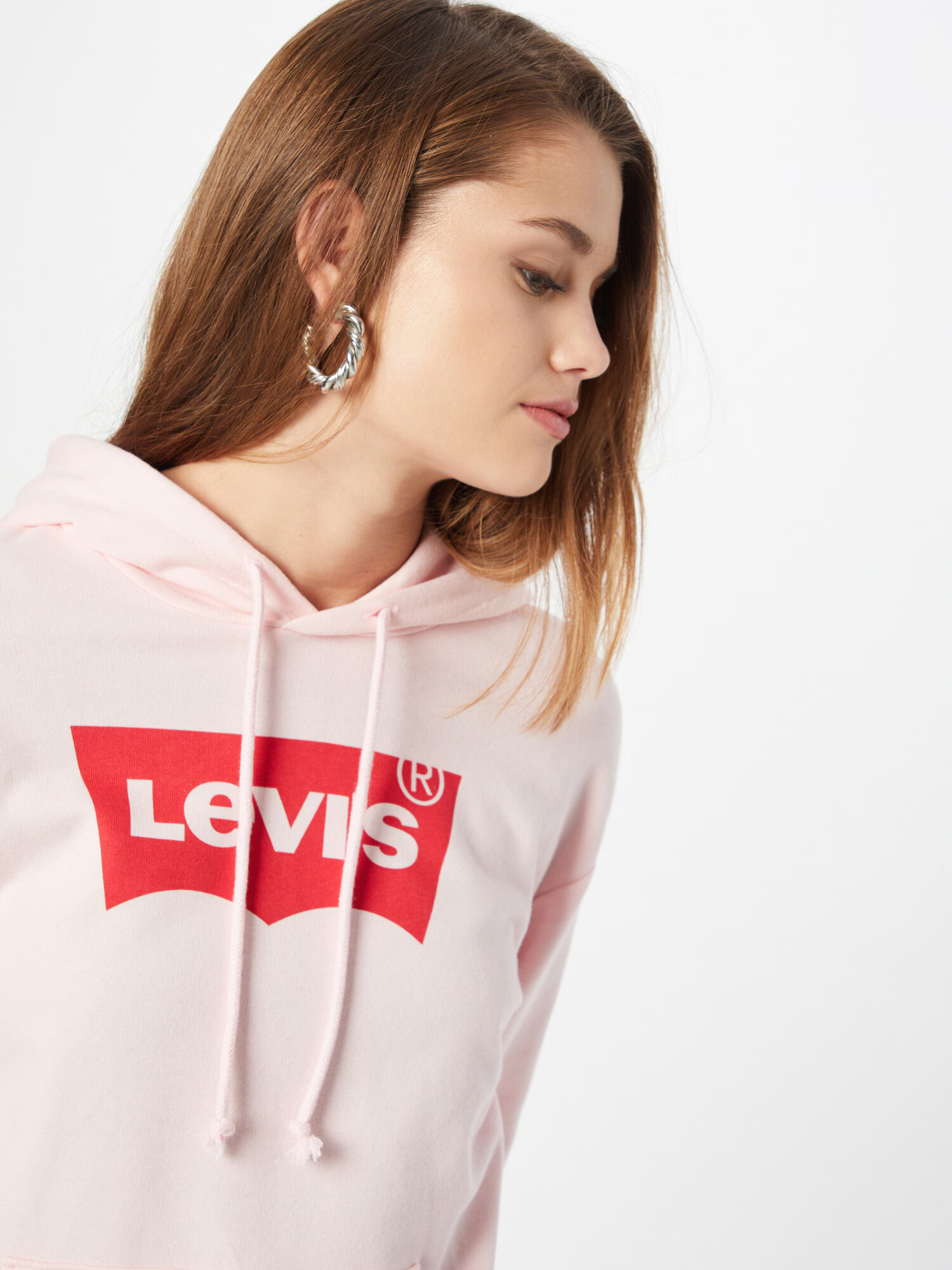 LEVI'S Mikina pastelovo ružová / červená - Pepit.sk