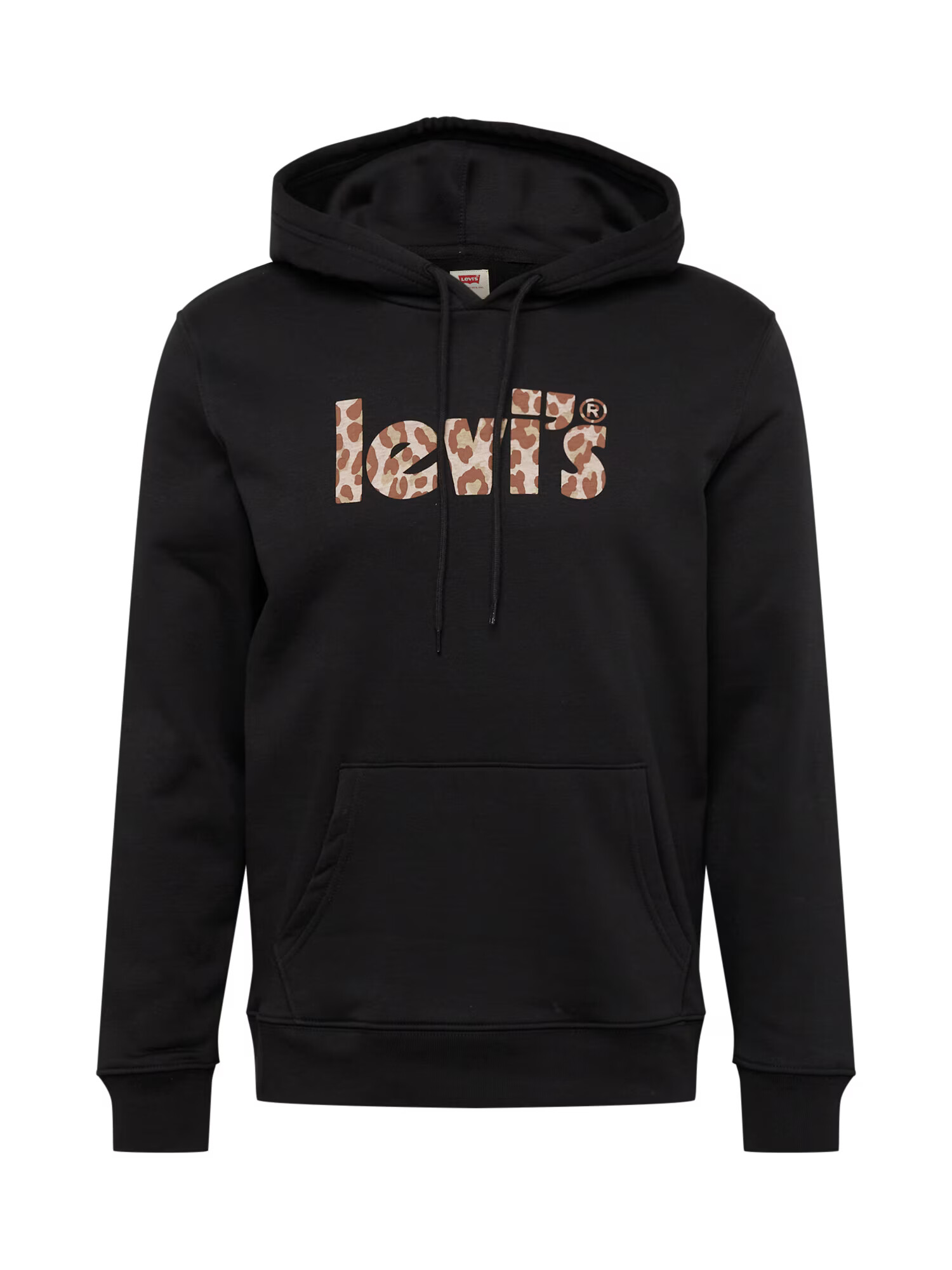 LEVI'S Mikina 'LSE_T3 GRAPHIC HOODIE BLACKS' piesková / svetlohnedá / čierna - Pepit.sk