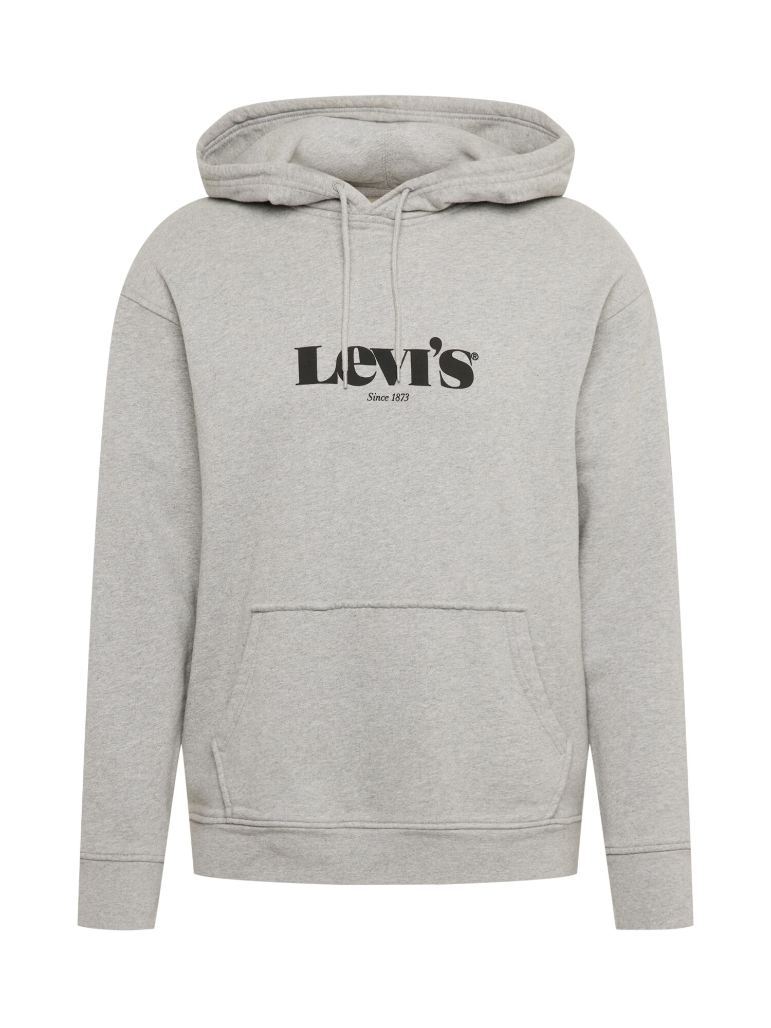 LEVI'S Mikina 'RELAXED GRAPHIC PO GREYS' sivá melírovaná / čierna - Pepit.sk